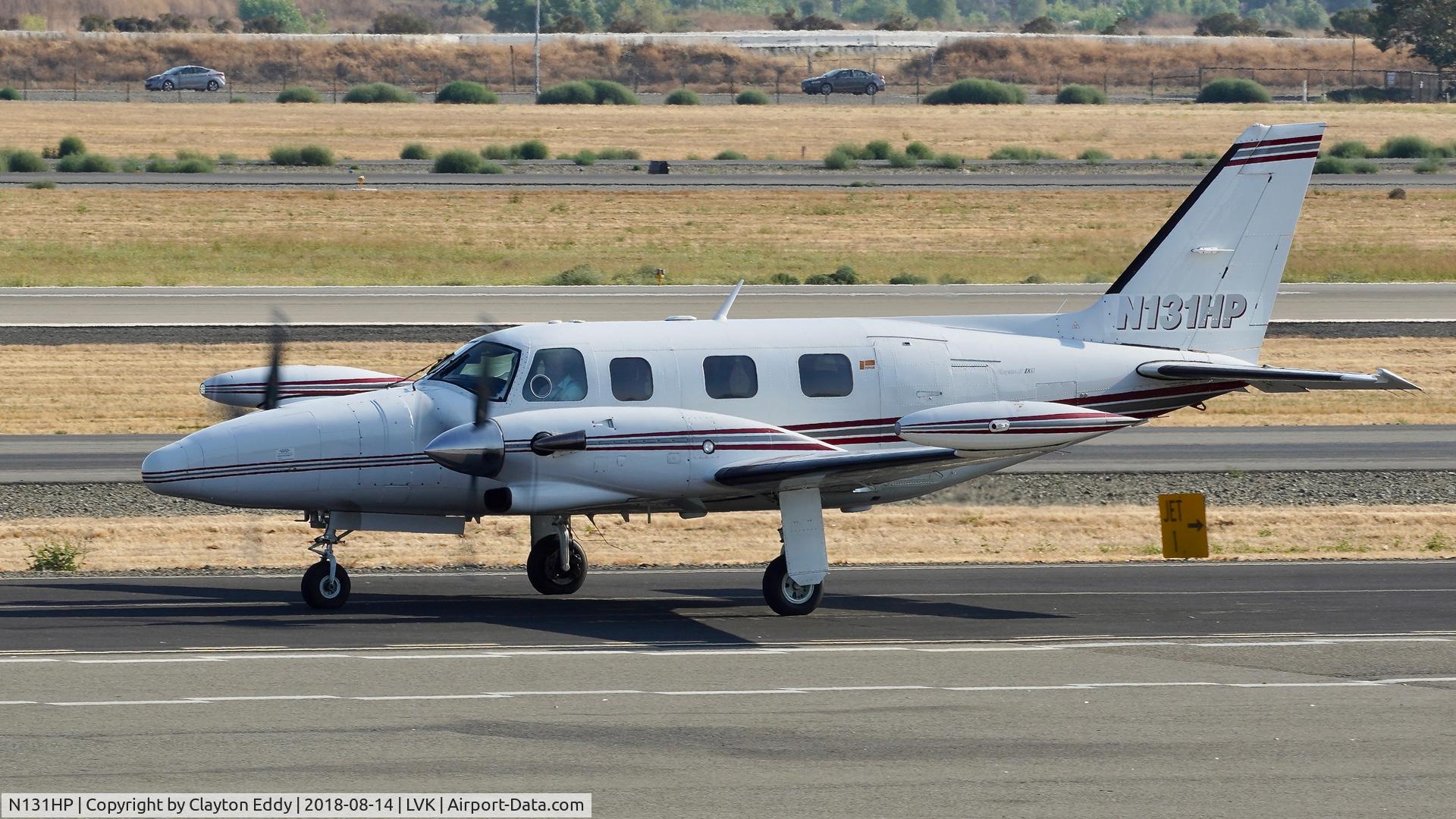 N131HP, 1981 Piper PA-31T2 Cheyenne IIXL C/N 31T-8166018, Livermore Airport California 2018.