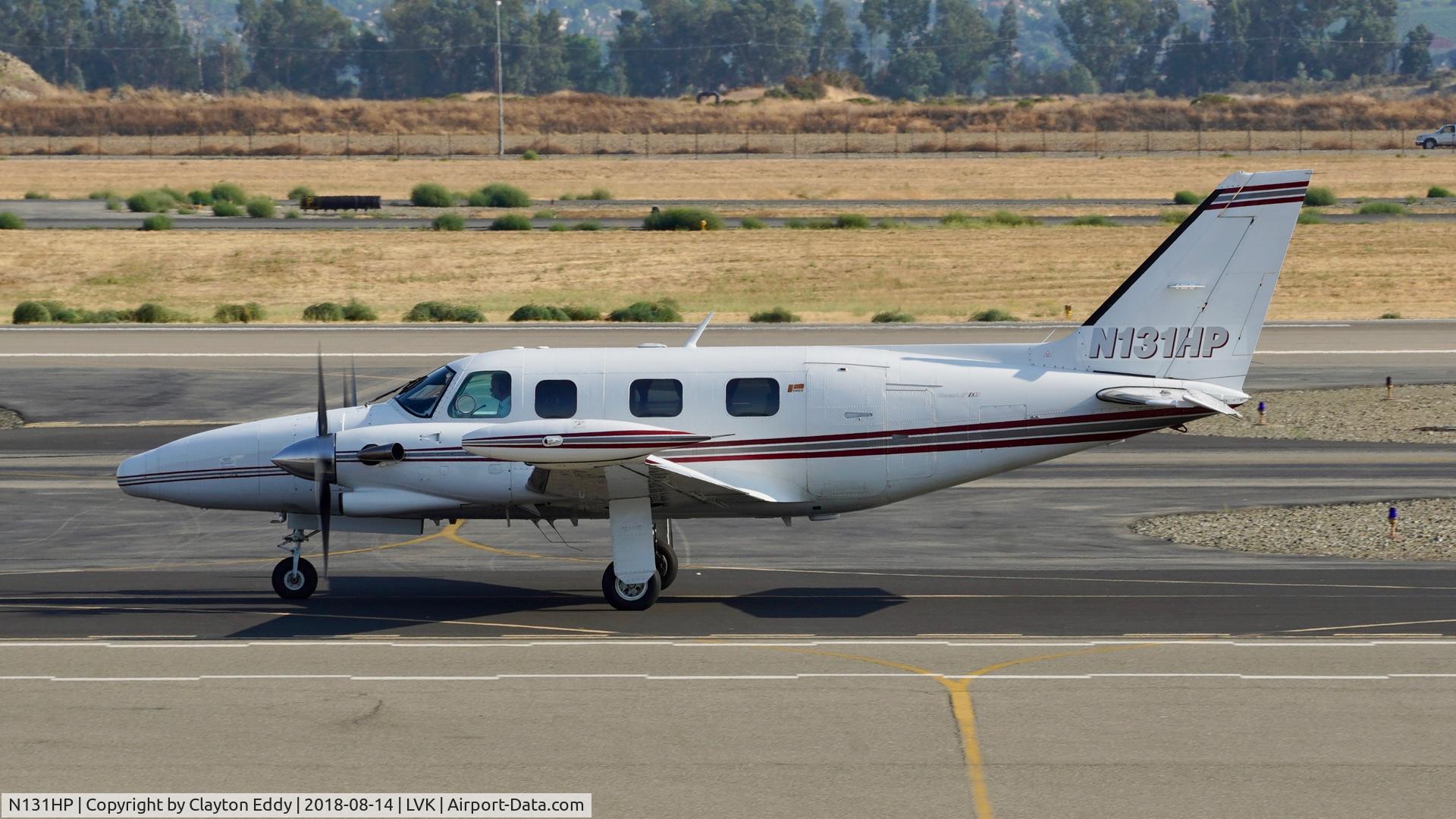 N131HP, 1981 Piper PA-31T2 Cheyenne IIXL C/N 31T-8166018, Livermore Airport California 2018.
