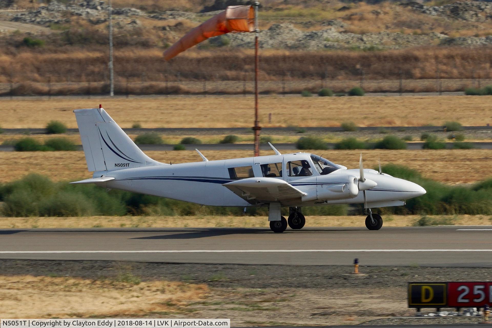 N5051T, 1972 Piper PA-34-200 Seneca C/N 34-7250237, Livermore Airport California 2018.