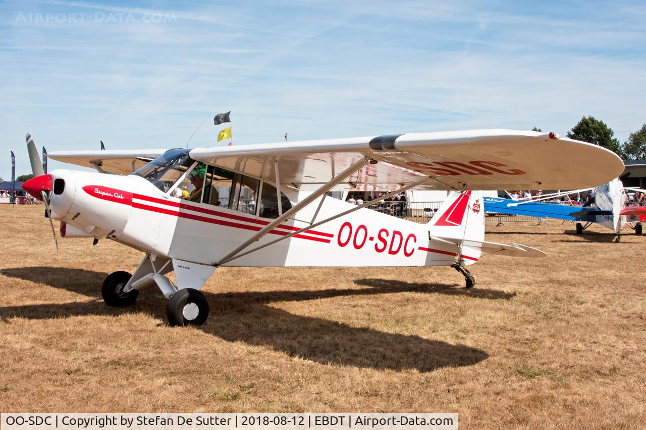 OO-SDC, 1978 Piper PA-18-150 Super Cub C/N 18-7809175, Oldtimer Fly In Schaffen 2018.