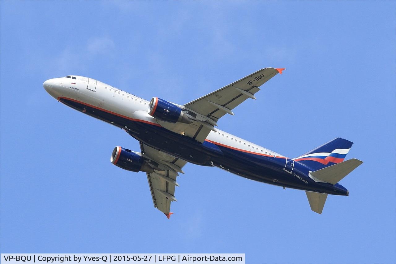 VP-BQU, 2008 Airbus A320-214 C/N 3373, Airbus A320-214, Take off rwy 27L, Roissy Charles De Gaulle airport (LFPG-CDG)
