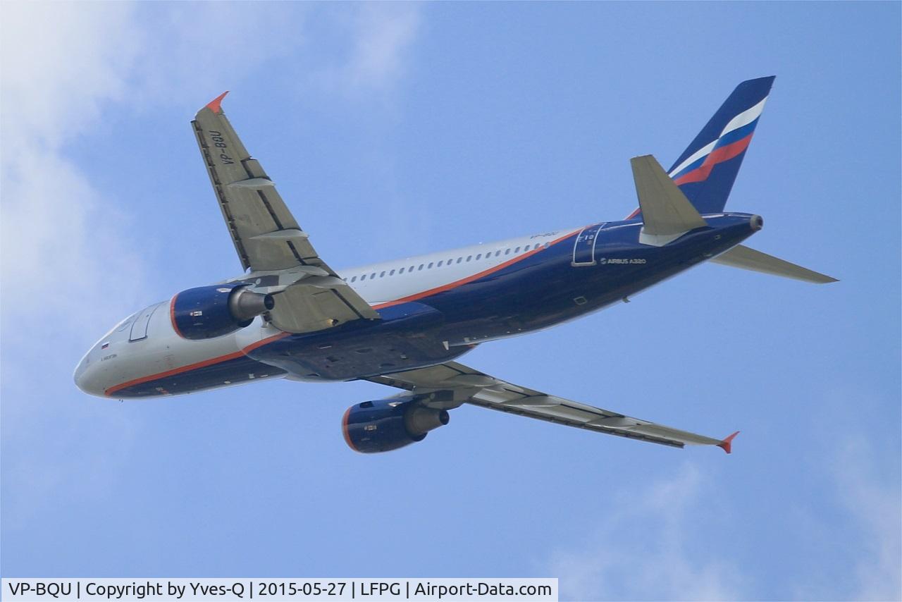 VP-BQU, 2008 Airbus A320-214 C/N 3373, Airbus A320-214, Take off rwy 27L, Roissy Charles De Gaulle airport (LFPG-CDG)