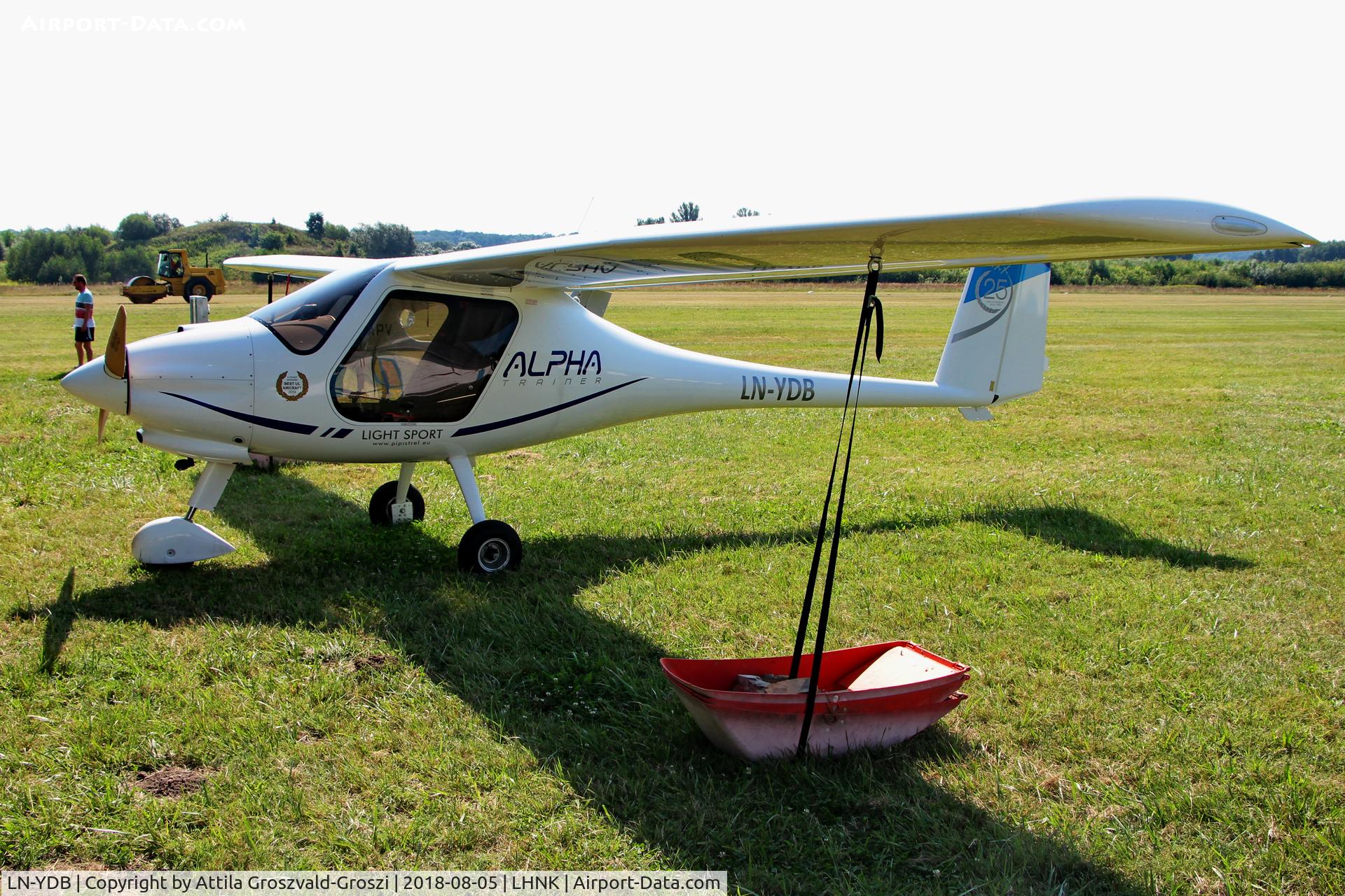 LN-YDB, 2014 Pipistrel Alpha Trainer C/N 655 AT 912, Nagykanizsa Airport, Hungary. 16th FAI World Microlight Championship 2018 Nagykanizsa.