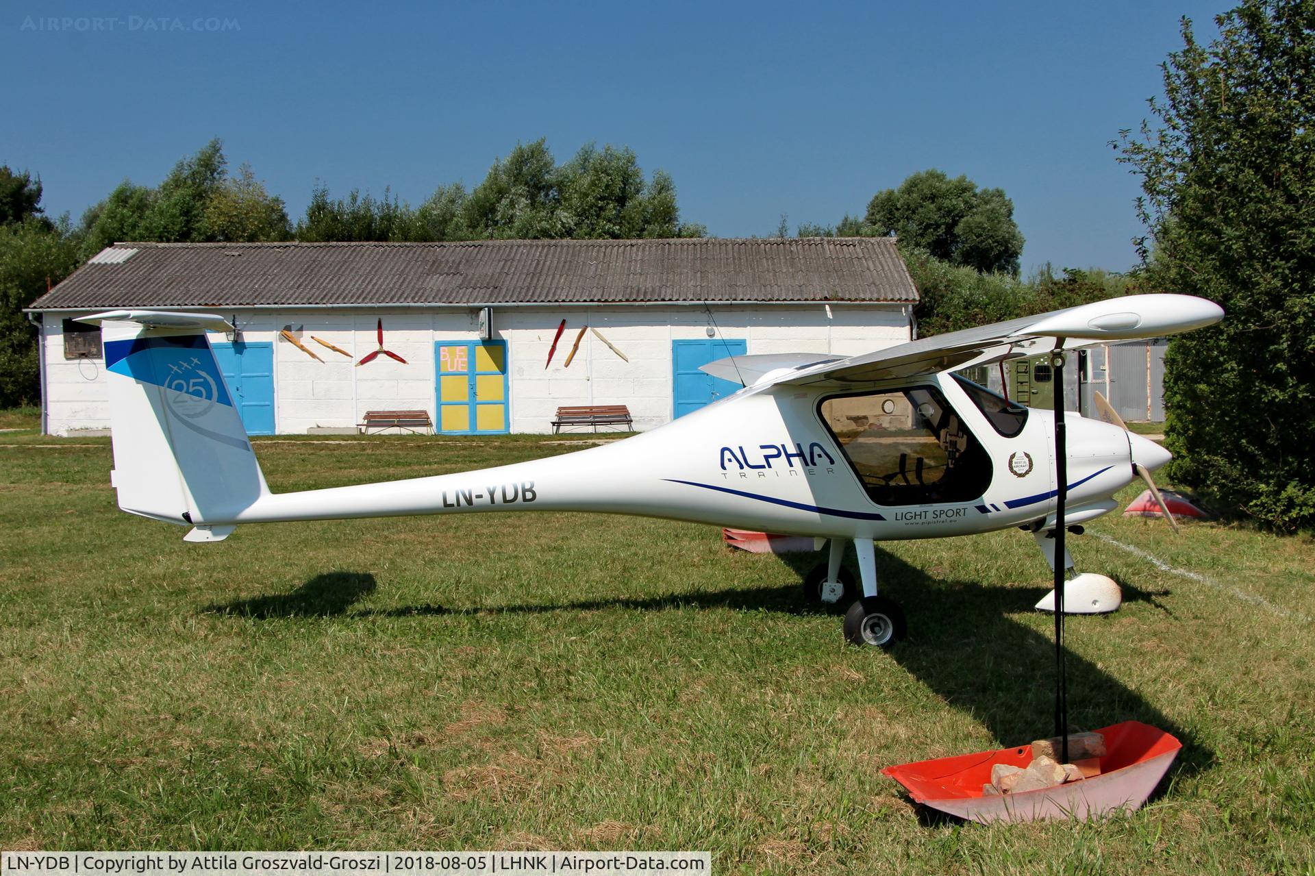 LN-YDB, 2014 Pipistrel Alpha Trainer C/N 655 AT 912, Nagykanizsa Airport, Hungary. 16th FAI World Microlight Championship 2018 Nagykanizsa.