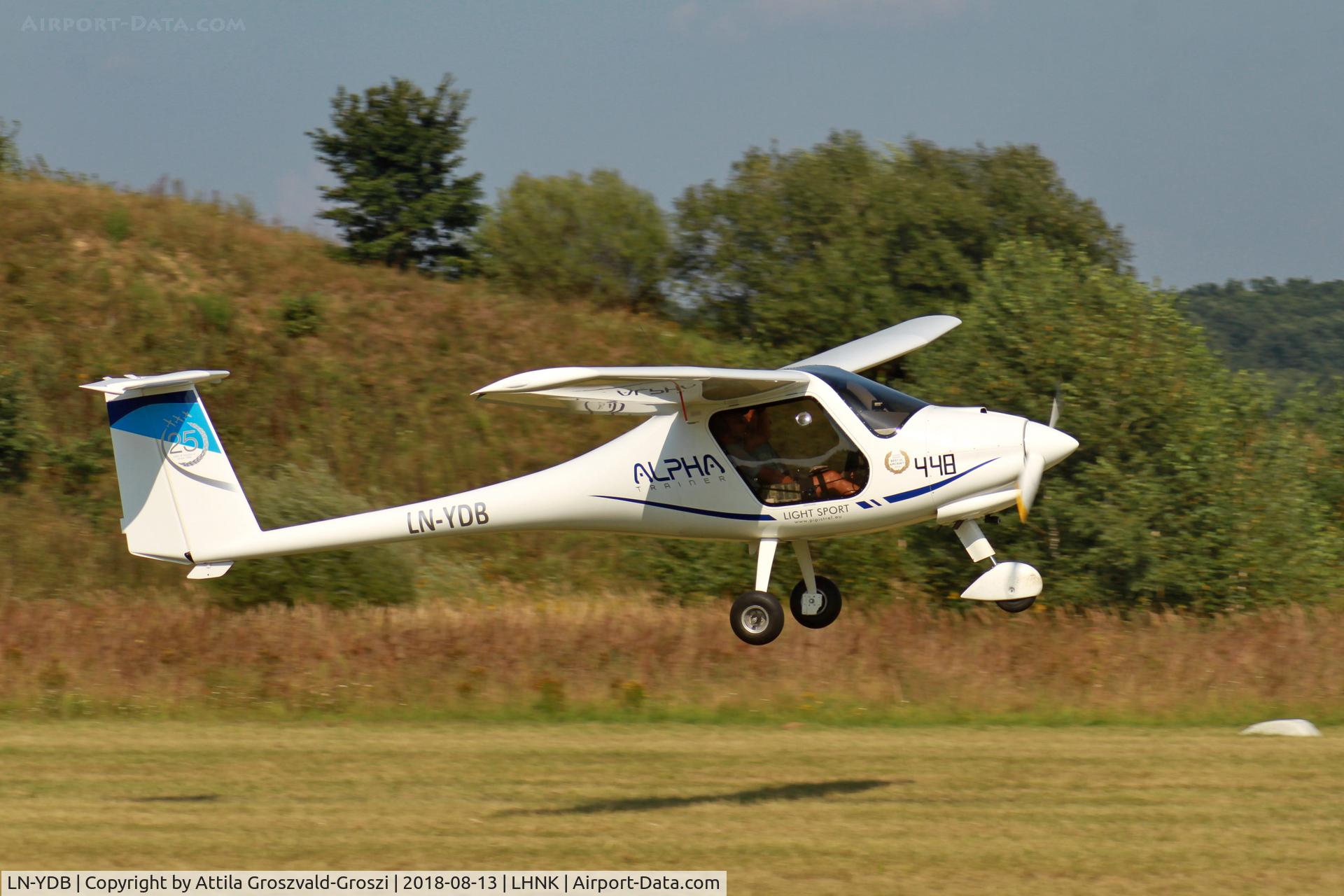 LN-YDB, 2014 Pipistrel Alpha Trainer C/N 655 AT 912, Nagykanizsa Airport, Hungary. 16th FAI World Microlight Championship 2018 Nagykanizsa.