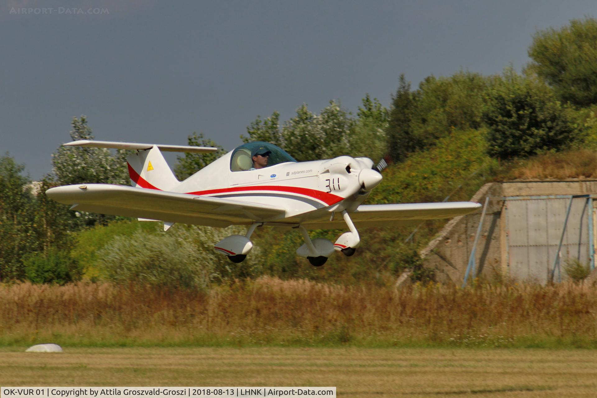 OK-VUR 01, 2015 Spacek SD-1 Minisport C/N 126, Nagykanizsa Airport, Hungary. 16th FAI World Microlight Championship 2018 Nagykanizsa.