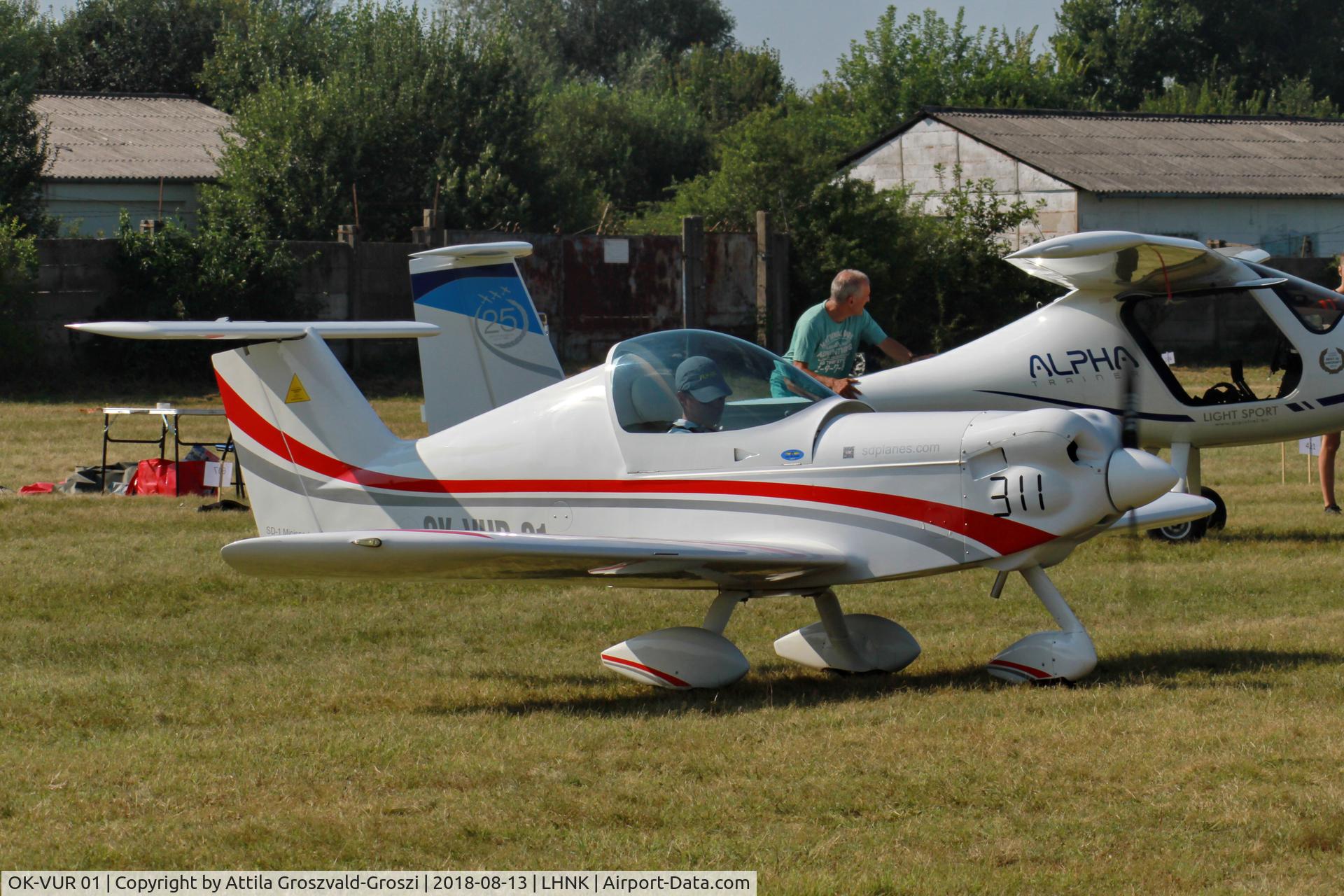 OK-VUR 01, 2015 Spacek SD-1 Minisport C/N 126, Nagykanizsa Airport, Hungary. 16th FAI World Microlight Championship 2018 Nagykanizsa.