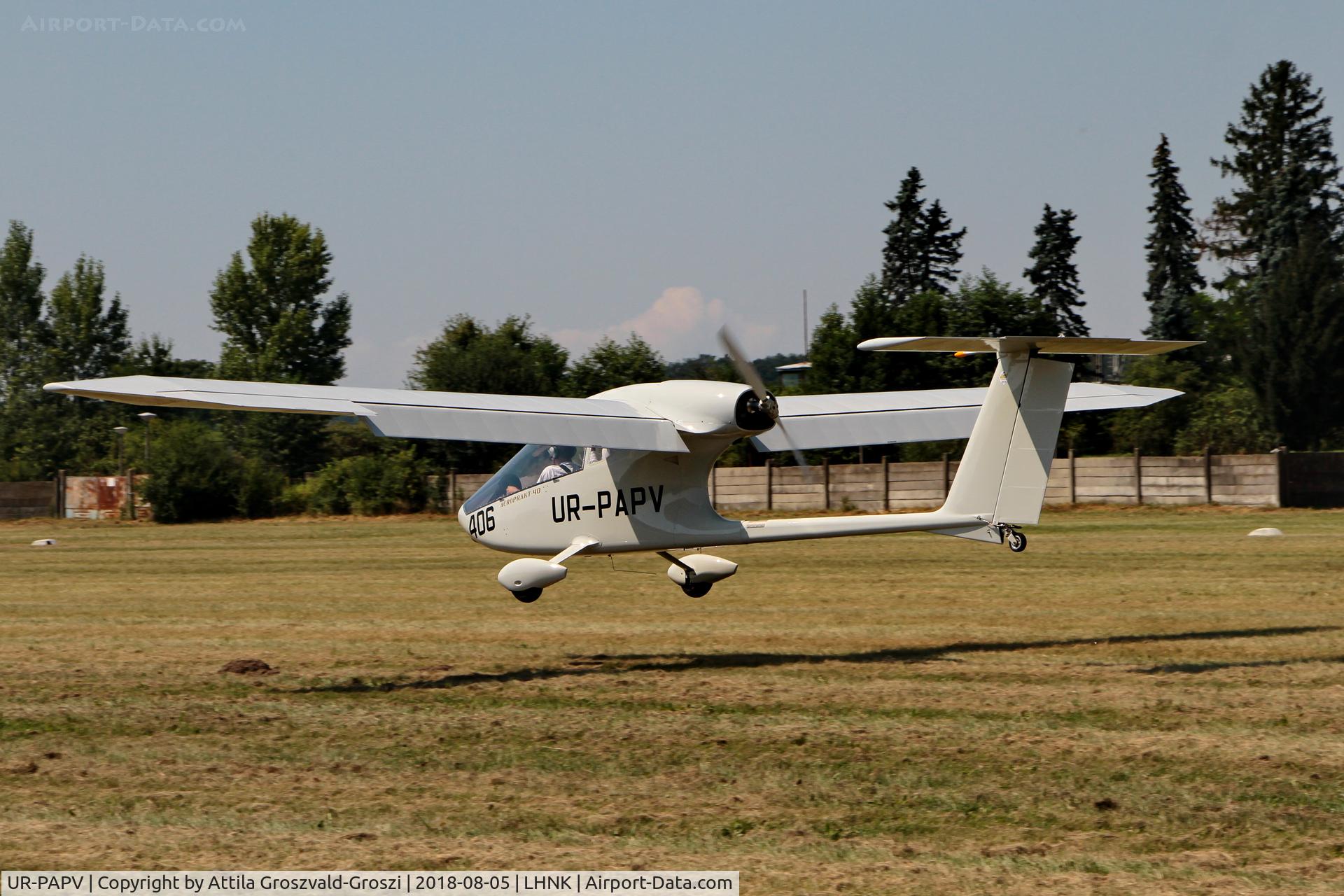 UR-PAPV, 2018 Aeroprakt A-40 C/N 1, Nagykanizsa Airport, Hungary. 16th FAI World Microlight Championship 2018 Nagykanizsa. There is an airplane specially built for this World Championship