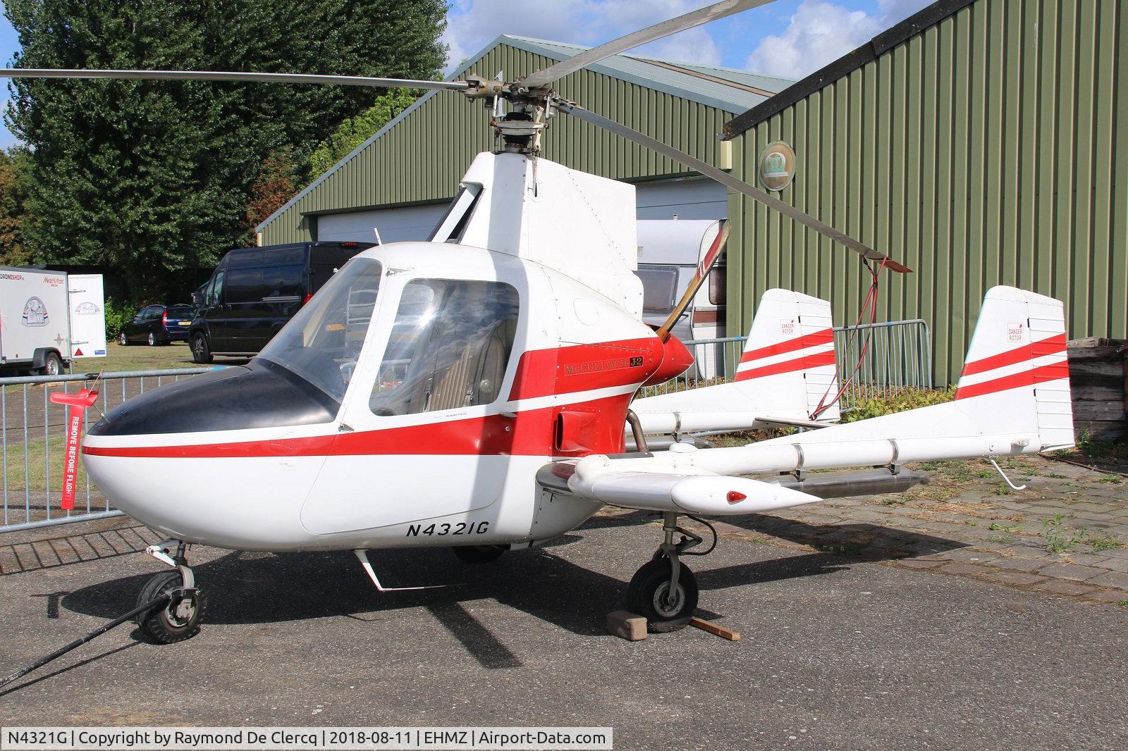 N4321G, 1971 McCulloch J-2 C/N 031, At Midden Zeeland.