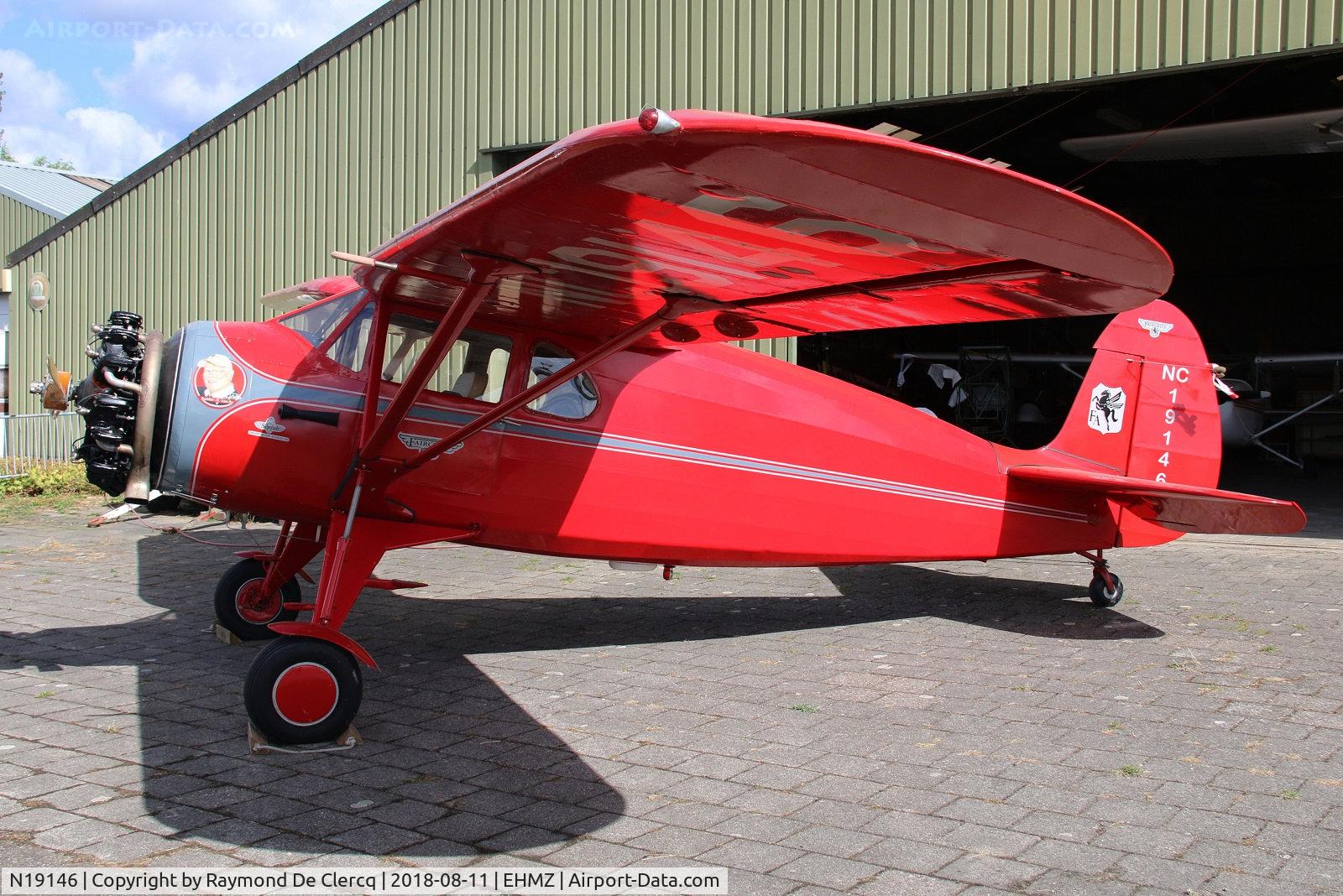 N19146, 1937 Fairchild 24 G C/N 2994, At Midden Zeeland.