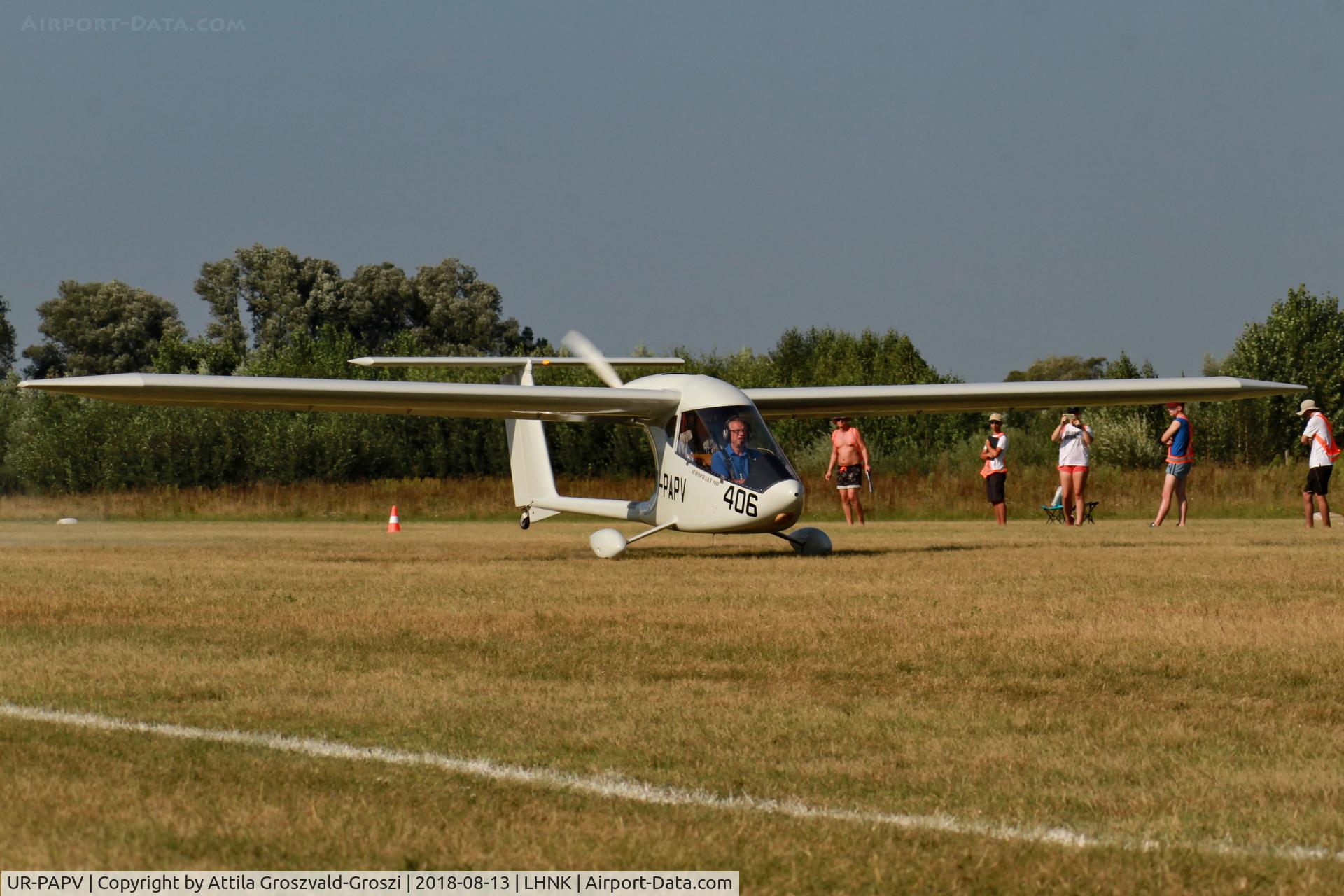 UR-PAPV, 2018 Aeroprakt A-40 C/N 1, Nagykanizsa Airport, Hungary. 16th FAI World Microlight Championship 2018 Nagykanizsa. There is an airplane specially built for this World Championship