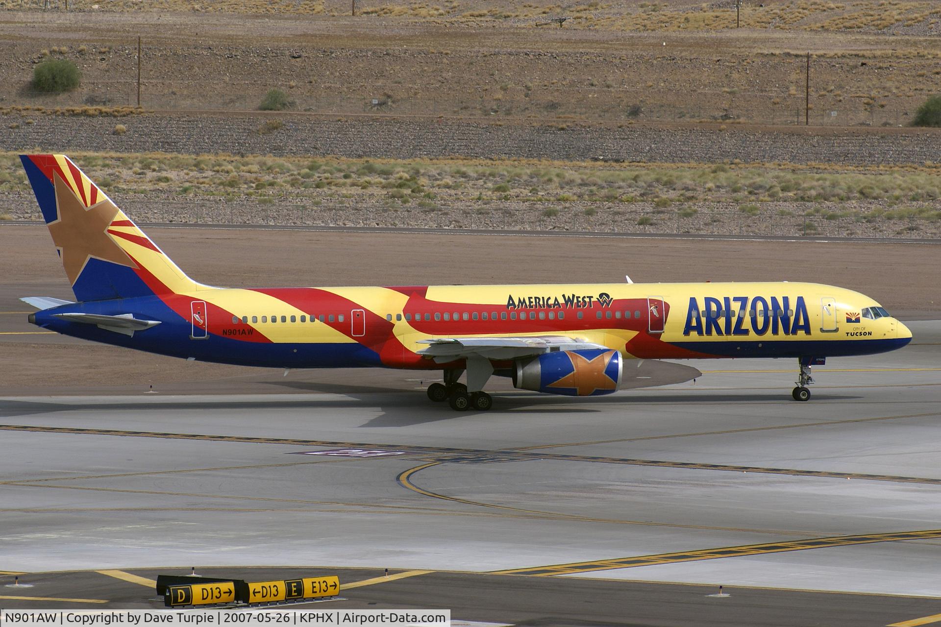 N901AW, 1985 Boeing 757-2S7 C/N 23321, City of Tucson