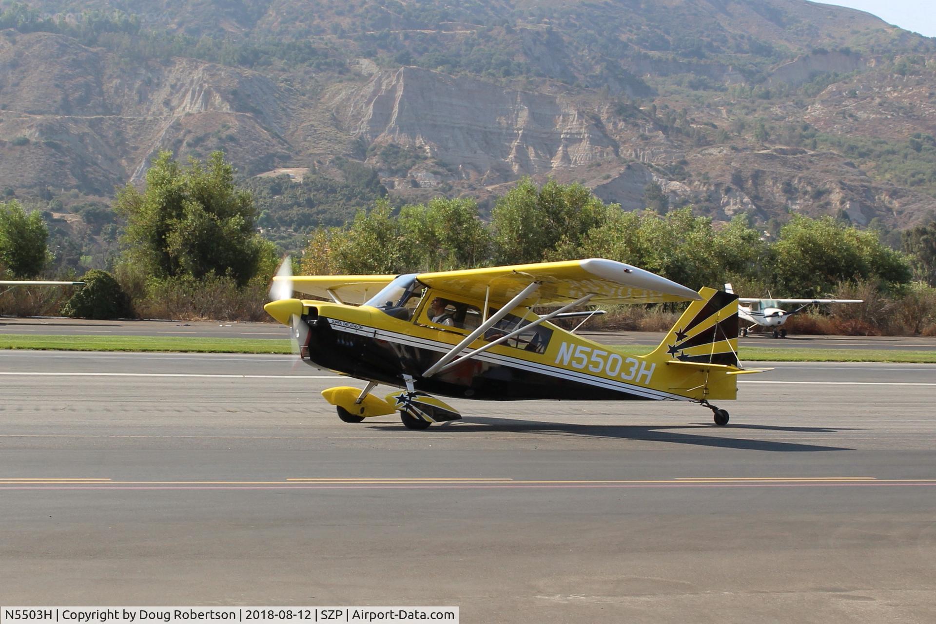 N5503H, 1978 Bellanca 8KCAB Super Decathlon C/N 413-78, 1978 Bellanca 8KCAB SUPER DECATHLON, Lycoming AEIO-360 180 Hp, taxi back