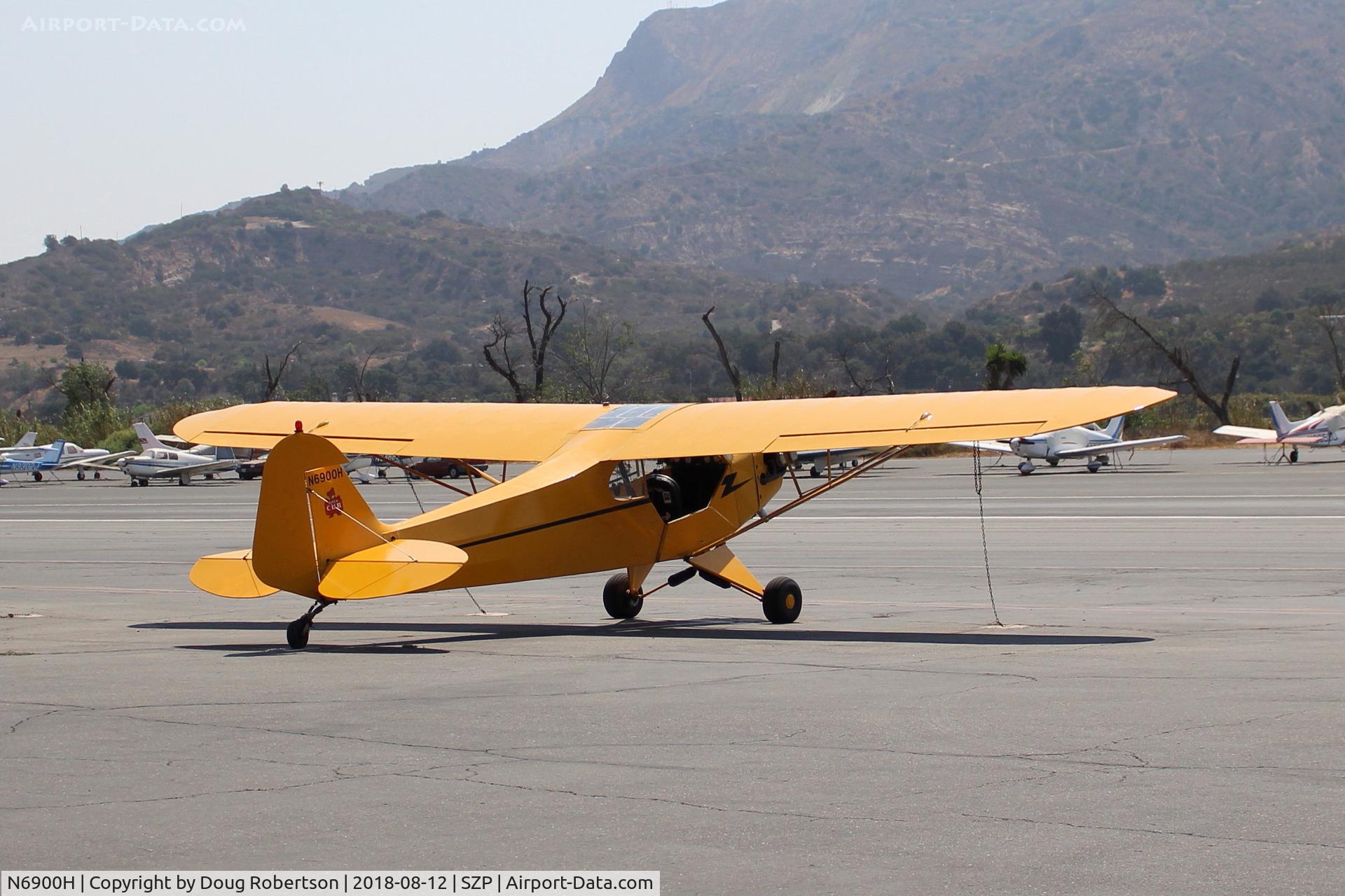 N6900H, 1946 Piper J3C-65 Cub Cub C/N 20129, 1946 Piper J3C-65 CUB, Lycoming O-290 135 Hp big upgrade by STC, on Transient Ramp