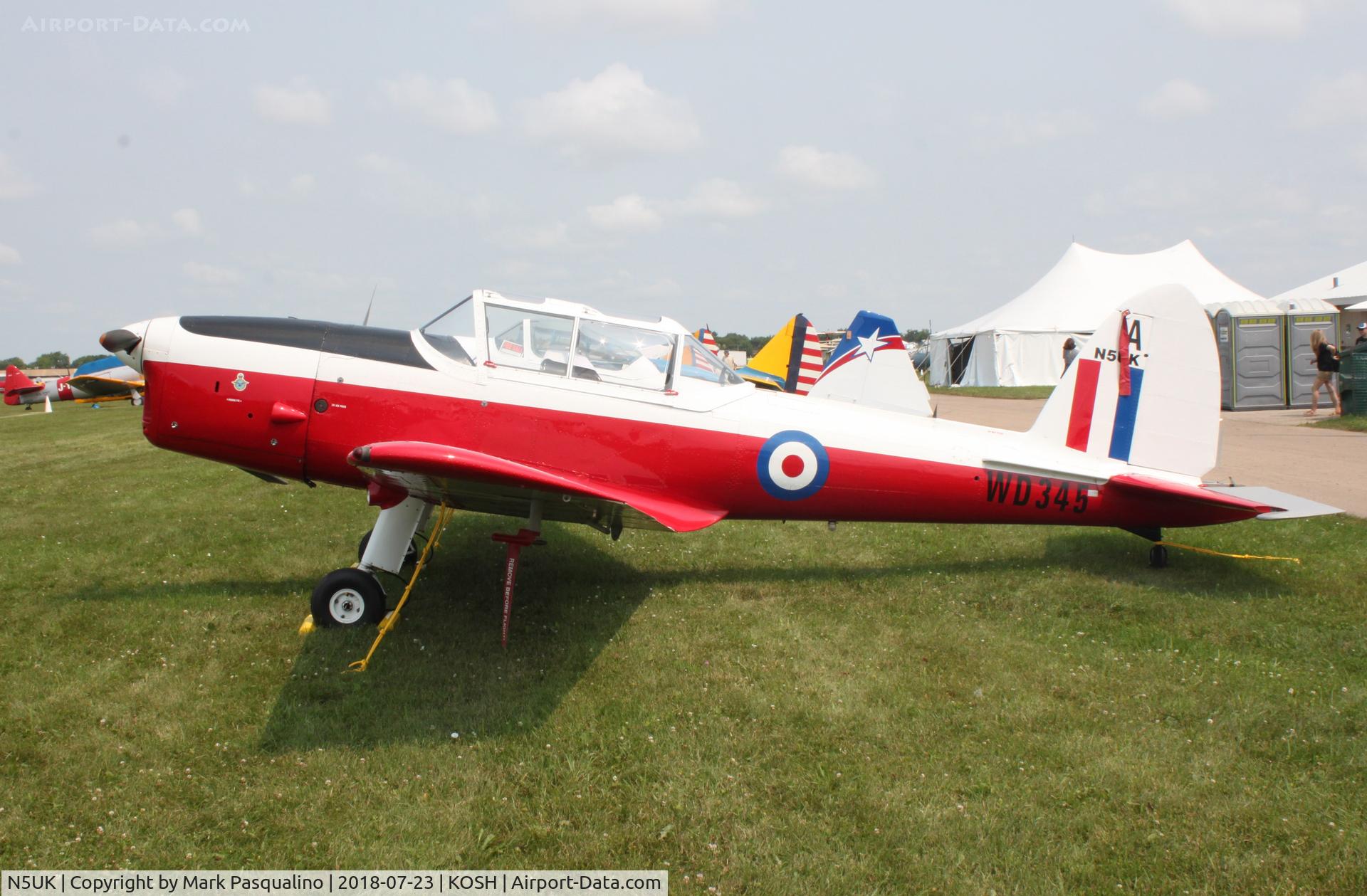 N5UK, 1952 De Havilland DHC-1 Chipmunk T.10 C/N C1/0282, DHC-1 Chipmunk T.10