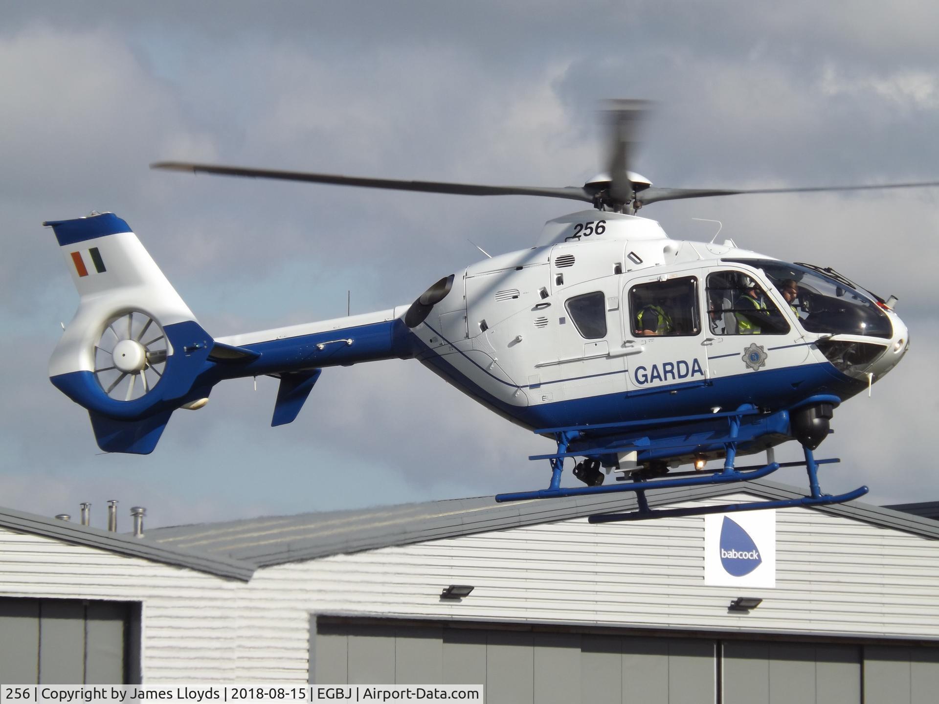 256, 2000 Eurocopter EC-135T-1 C/N 0149, just doing an airtest at Gloucestershire Airport.
