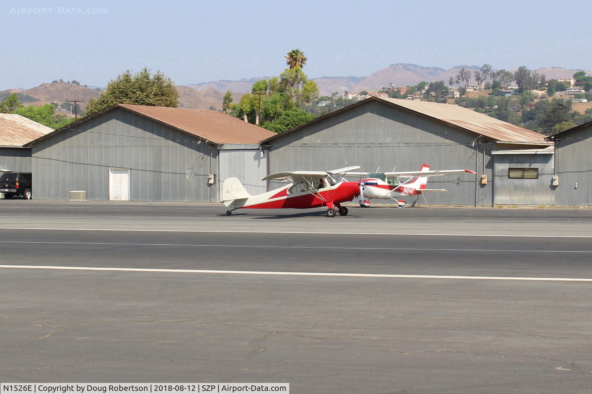 N1526E, 1946 Aeronca 7AC Champion C/N 7AC-5089, 1946 Aeronca 7AC CHAMPION, Continental A&C65 65 Hp, taxi bck