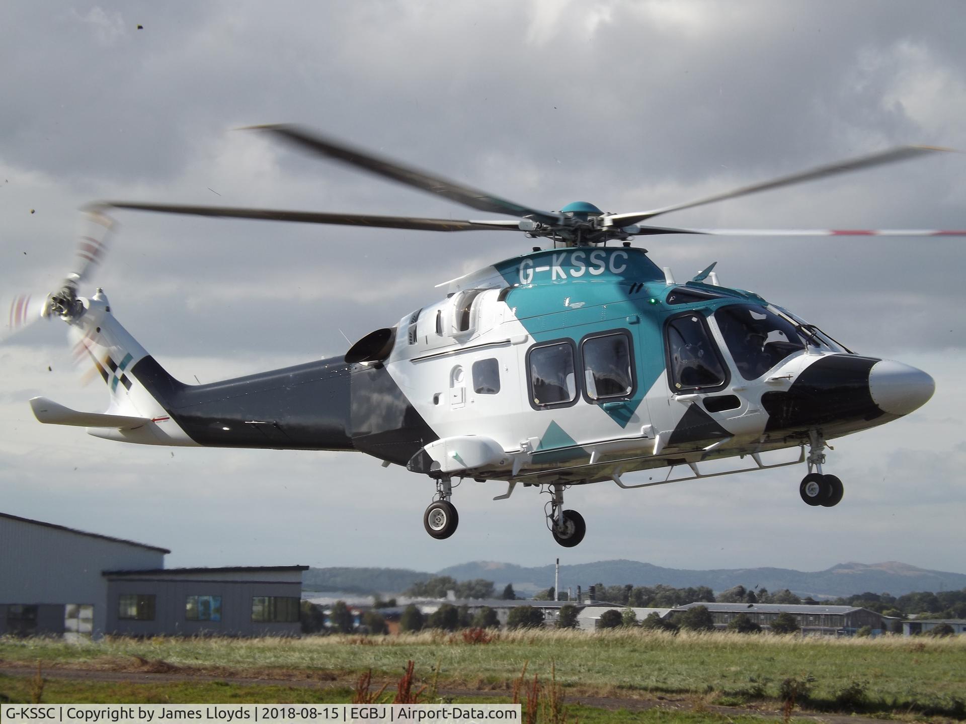 G-KSSC, 2017 Leonardo AW-169 C/N 69061, Arriving with a new paint job