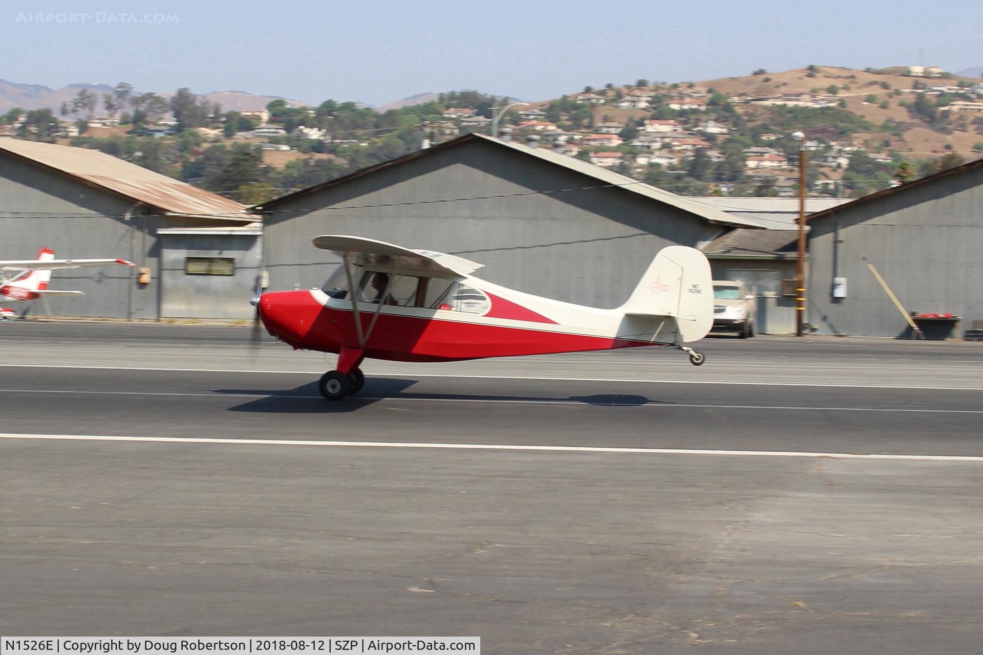 N1526E, 1946 Aeronca 7AC Champion C/N 7AC-5089, 1946 Aeronca 7AC CHAMPION, Continental A&C65 65 Hp, takeoff roll Rwy 22