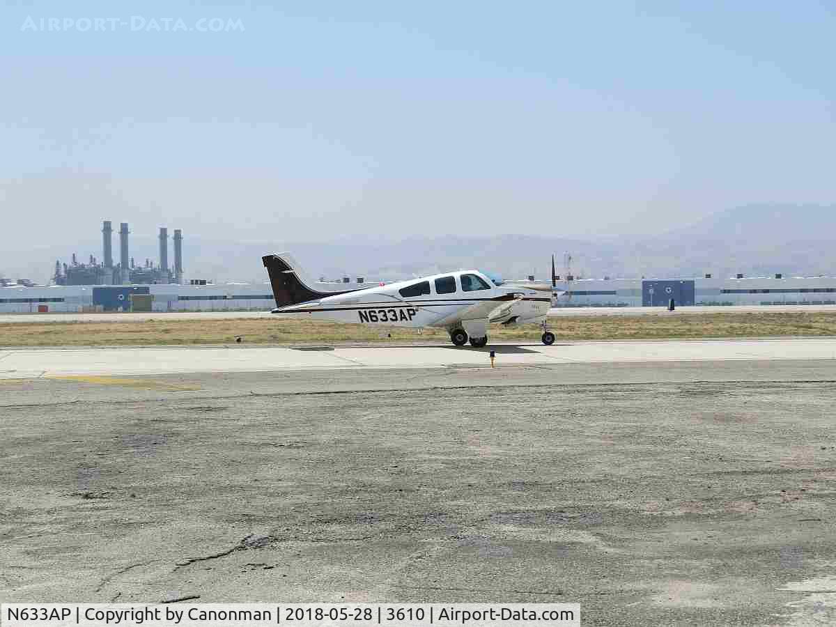 N633AP, 1991 Beech F33A Bonanza C/N CE-1632, Taxiing