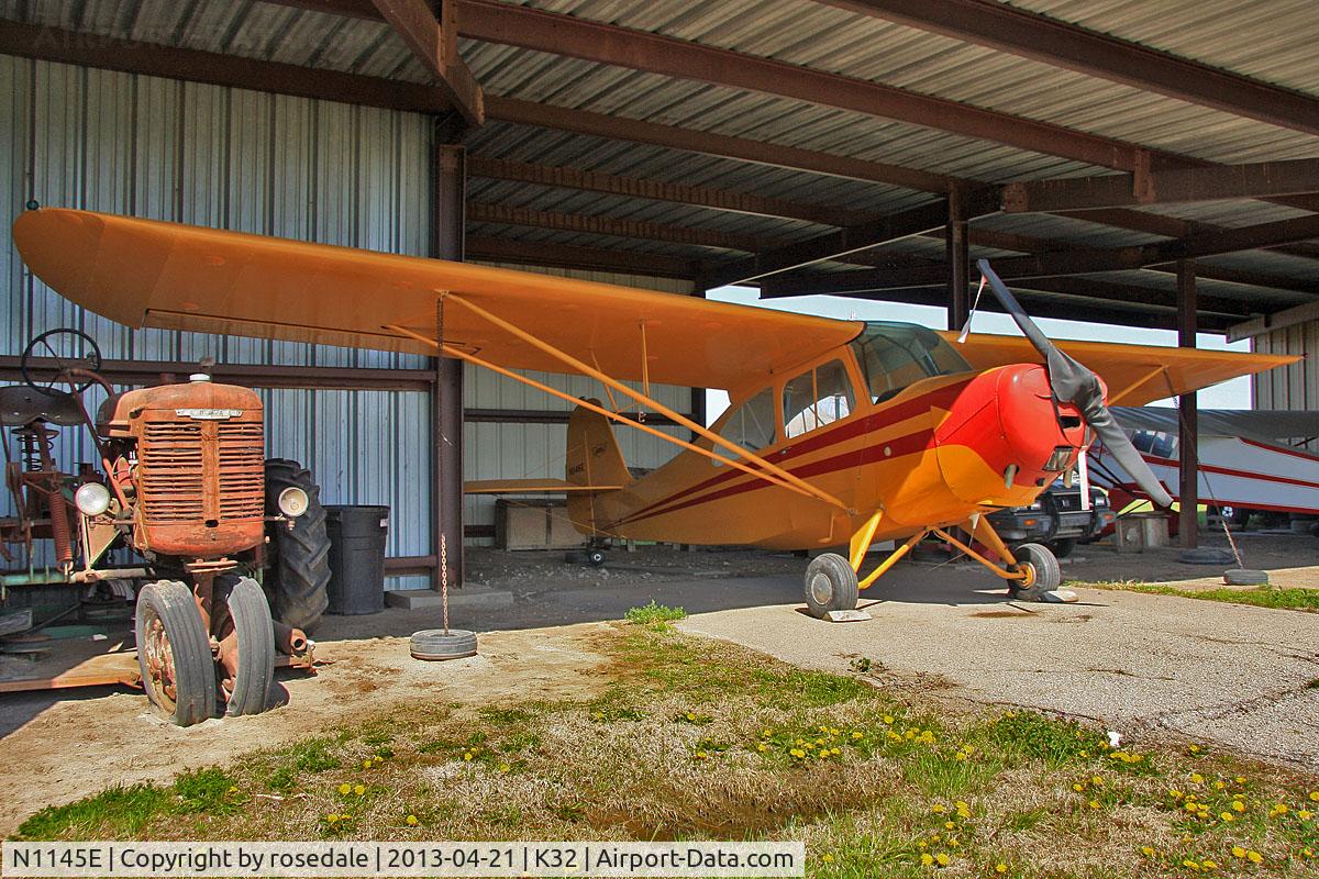 N1145E, 1946 Aeronca 7AC Champion C/N 7AC-4701, At her home airfield of Riverside, Wichita, KS before the airport was closed for development