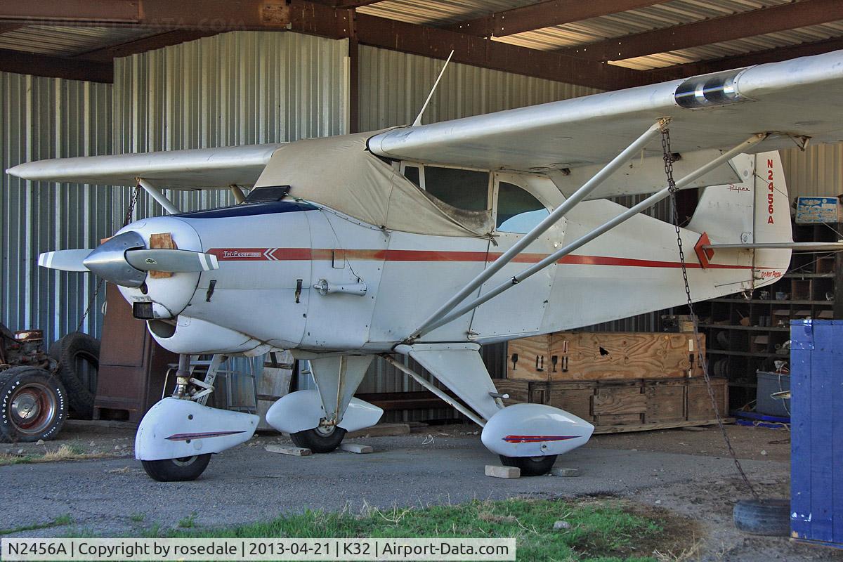 N2456A, 1952 Piper PA-22-135 Tri-Pacer C/N 22-796, At her home airfield of Riverside, Wichita, KS before the airport was closed for development