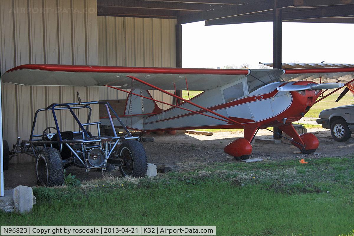 N96823, 1946 Taylorcraft BC12-D C/N 9123, At her home airfield of Riverside, Wichita, KS before the airport was closed for development
