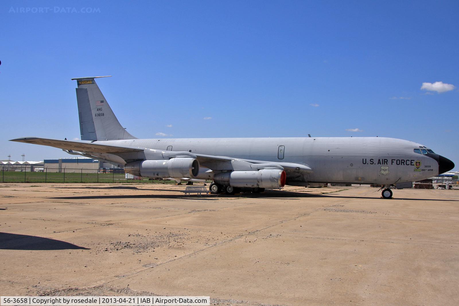 56-3658, 1956 Boeing KC-135E-BN Stratotanker C/N 17407, Preserved, ex Kansas ANG