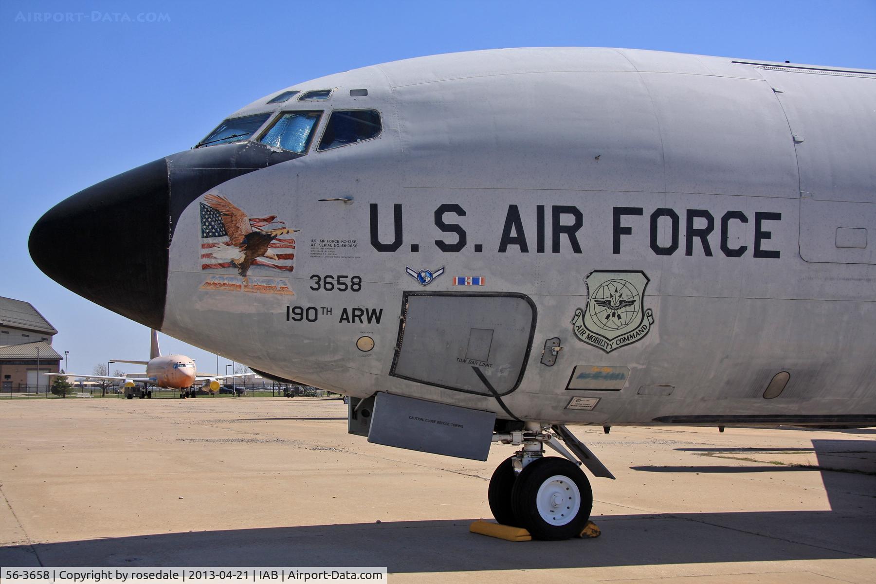 56-3658, 1956 Boeing KC-135E-BN Stratotanker C/N 17407, Preserved, ex Kansas ANG