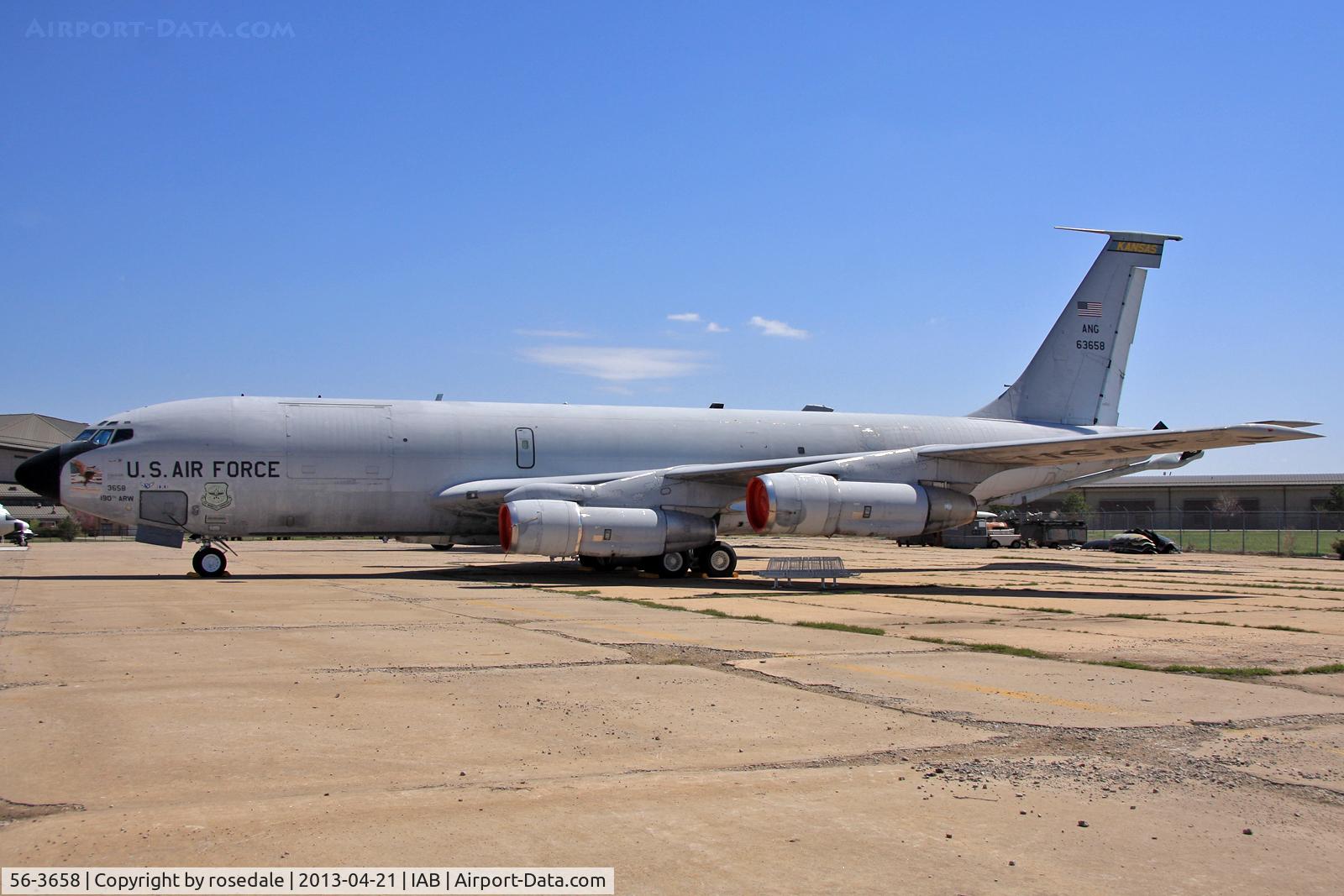 56-3658, 1956 Boeing KC-135E-BN Stratotanker C/N 17407, Preserved, ex Kansas ANG
