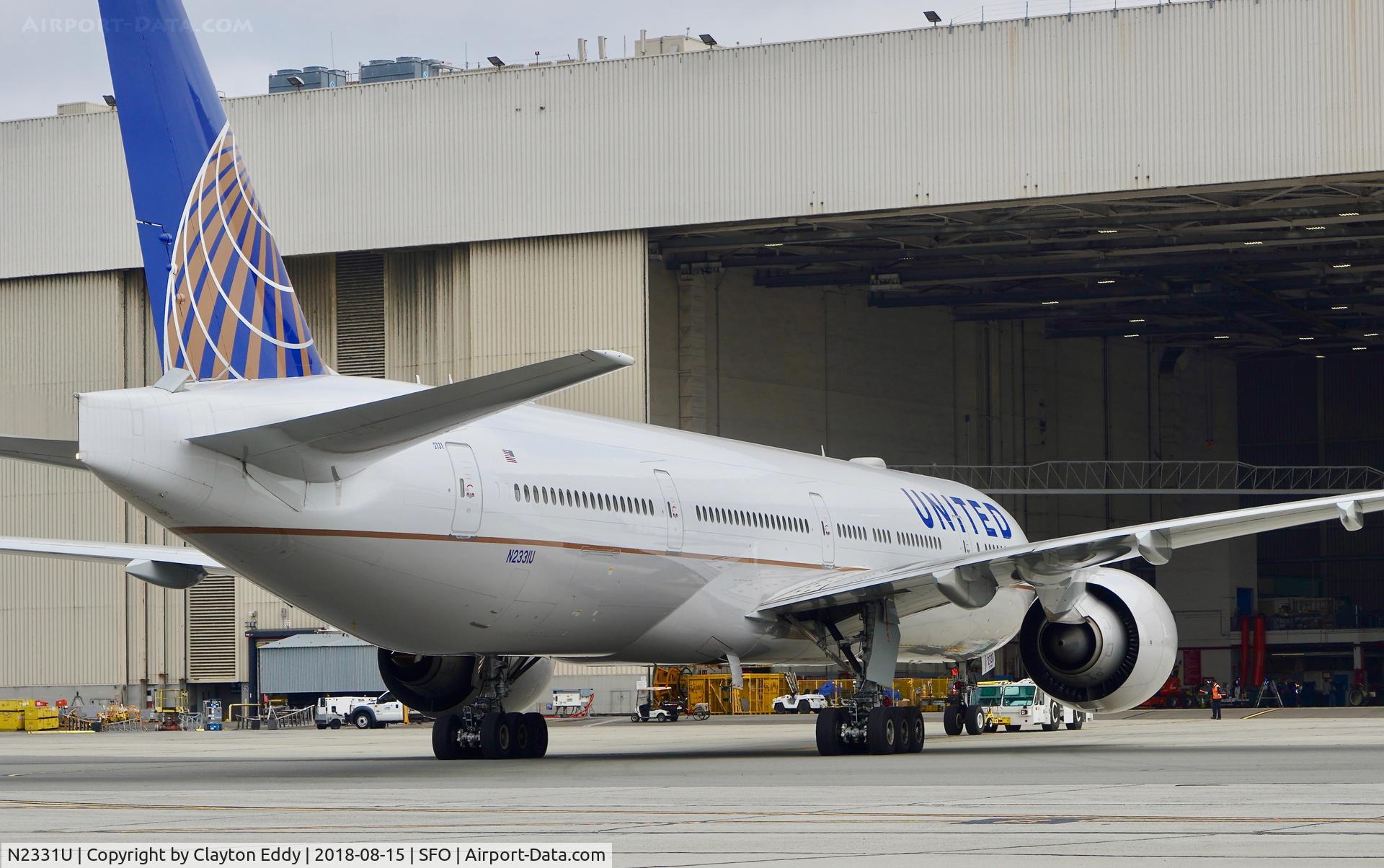 N2331U, 2016 Boeing 777-322/ER C/N 62642, SFO 2018.