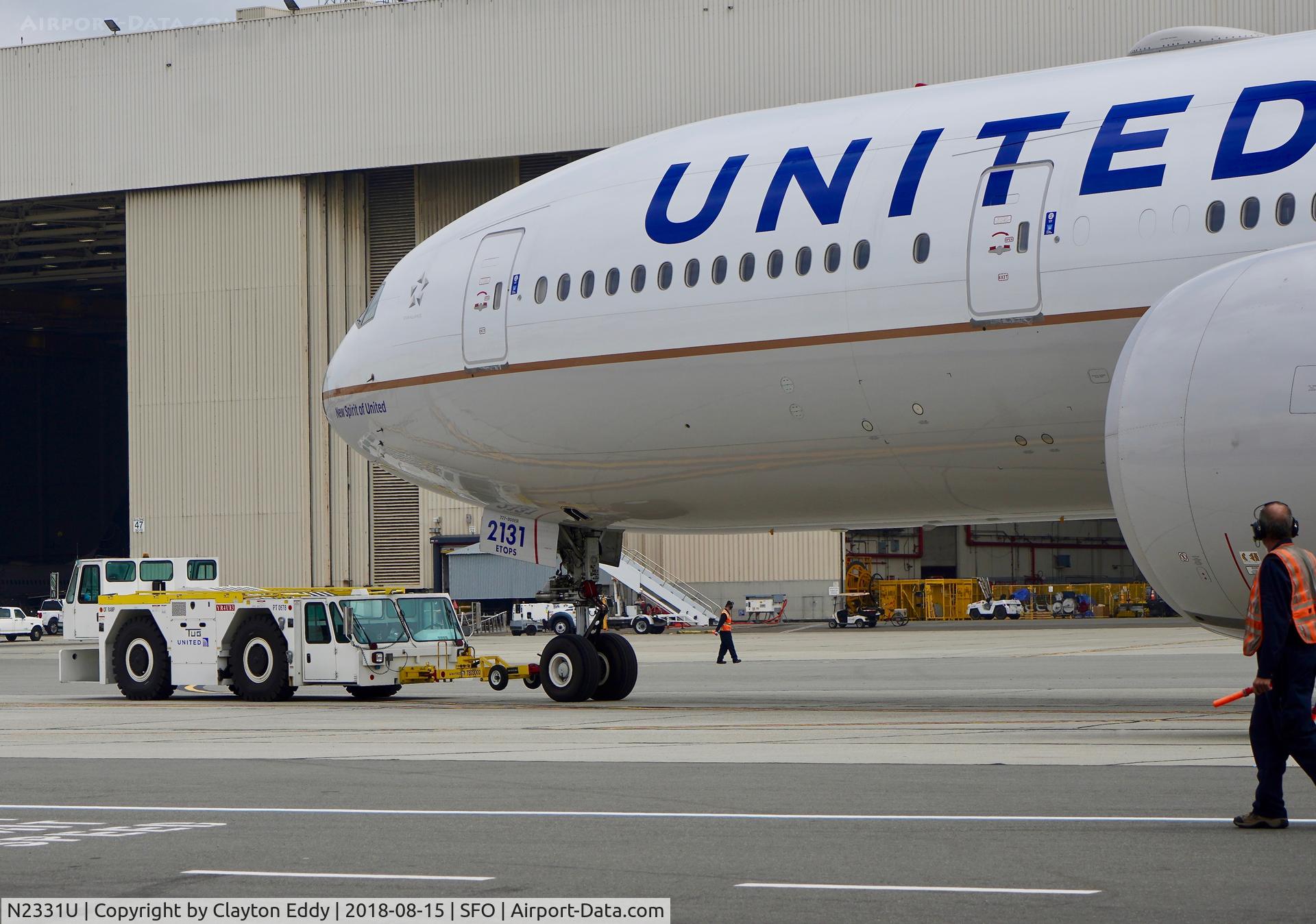 N2331U, 2016 Boeing 777-322/ER C/N 62642, SFO 2018.