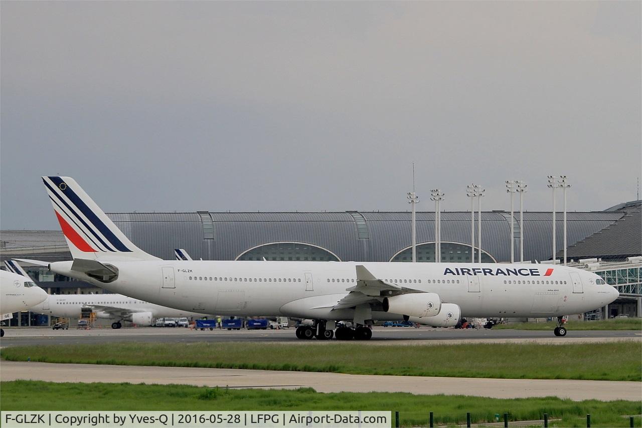 F-GLZK, 1997 Airbus A340-313X C/N 207, Airbus A340-313X, Taxiing, Roissy Charles De Gaulle Airport (LFPG-CDG)