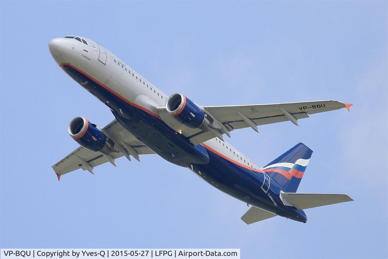 VP-BQU, 2008 Airbus A320-214 C/N 3373, Airbus A320-214, Take off rwy 27L, Roissy Charles De Gaulle airport (LFPG-CDG)