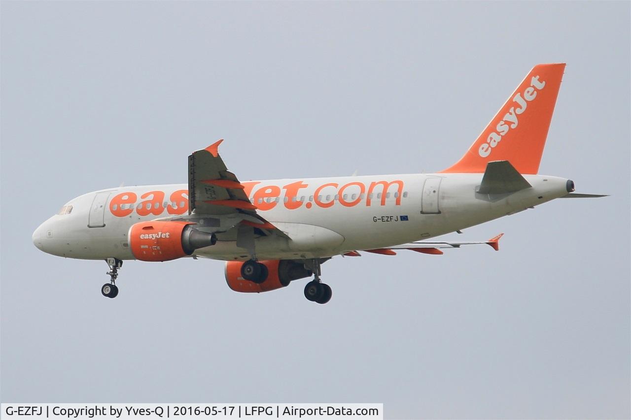 G-EZFJ, 2009 Airbus A319-111 C/N 4040, Airbus A319-111, On final rwy 27R, Roissy Charles De Gaulle Airport (LFPG-CDG)