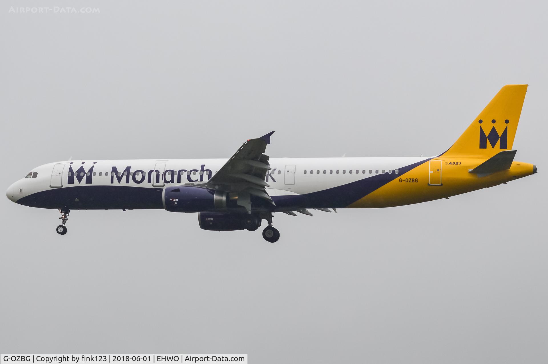 G-OZBG, 2003 Airbus A321-231 C/N 1941, Monarch A321
