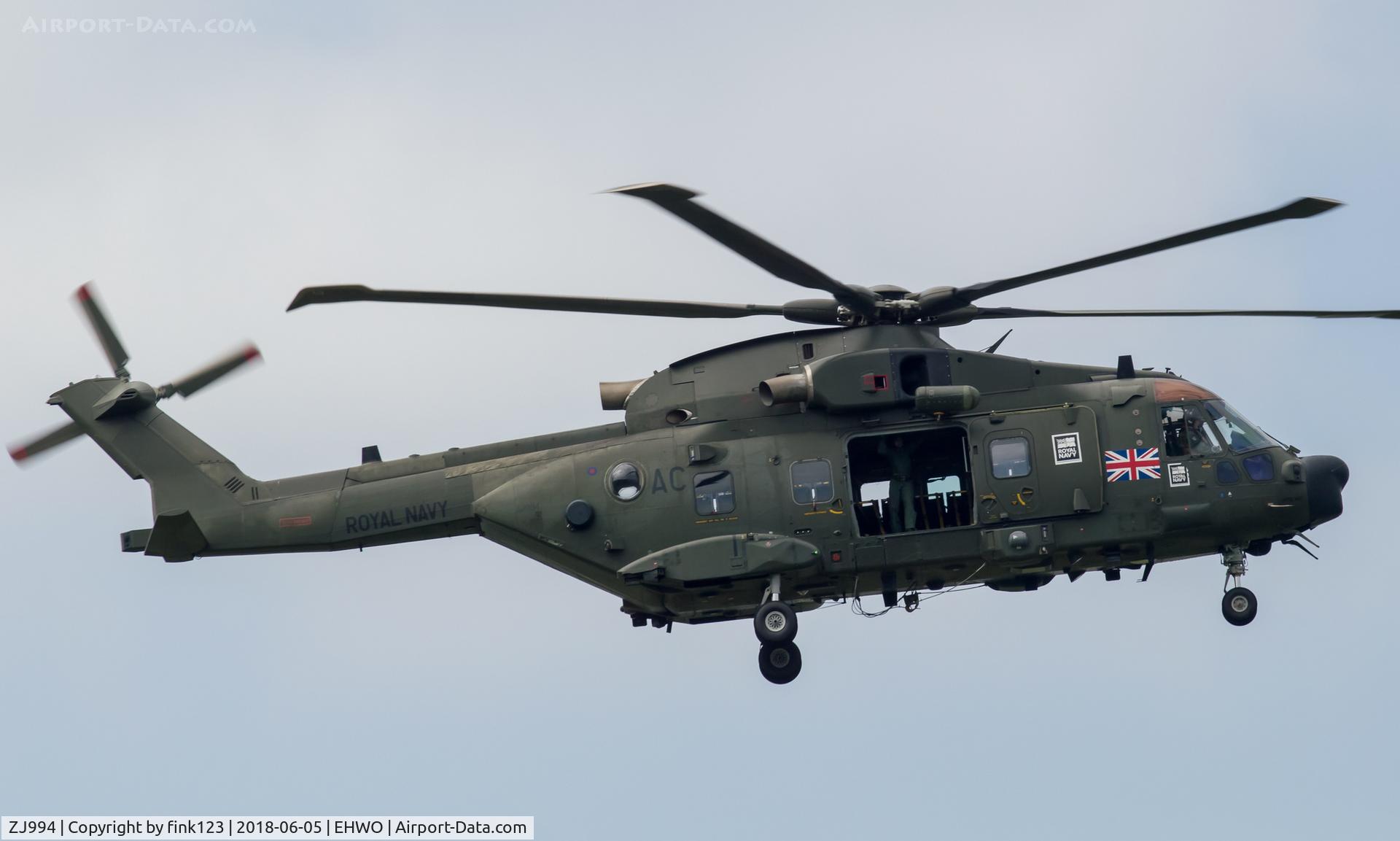 ZJ994, Westland Merlin HC.3A C/N 50121/512005/DEN05, Royal navy Merlin