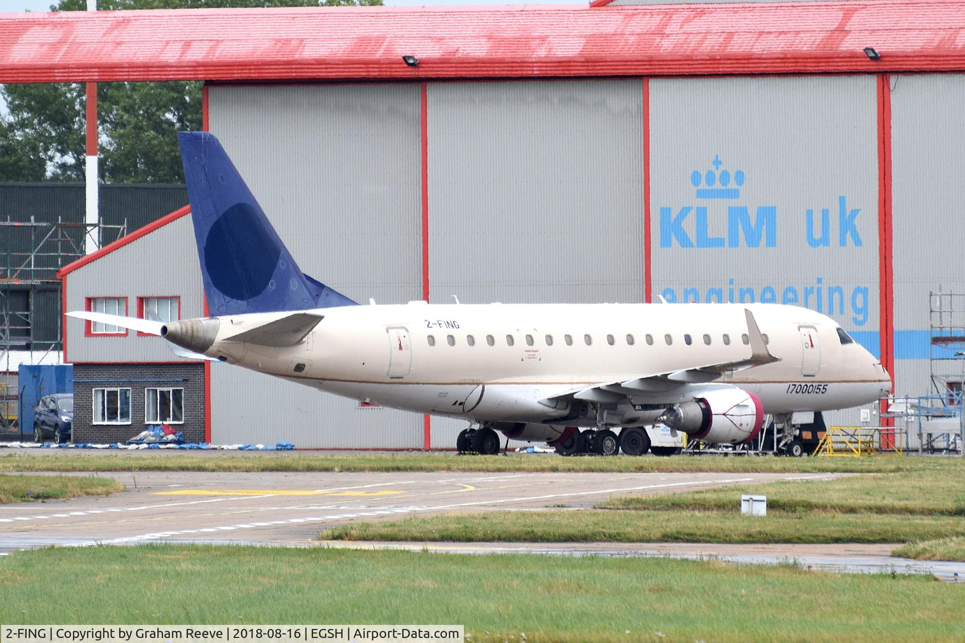 2-FING, 2006 Embraer 170LR (ERJ-170-100LR) C/N 17000155, Parked at Norwich.