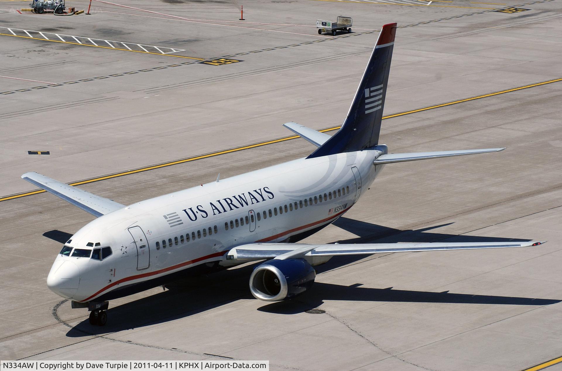 N334AW, 1987 Boeing 737-3Y0 C/N 23748, Check out my picture of this aircraft as N962WP with Western Pacific Airlines.