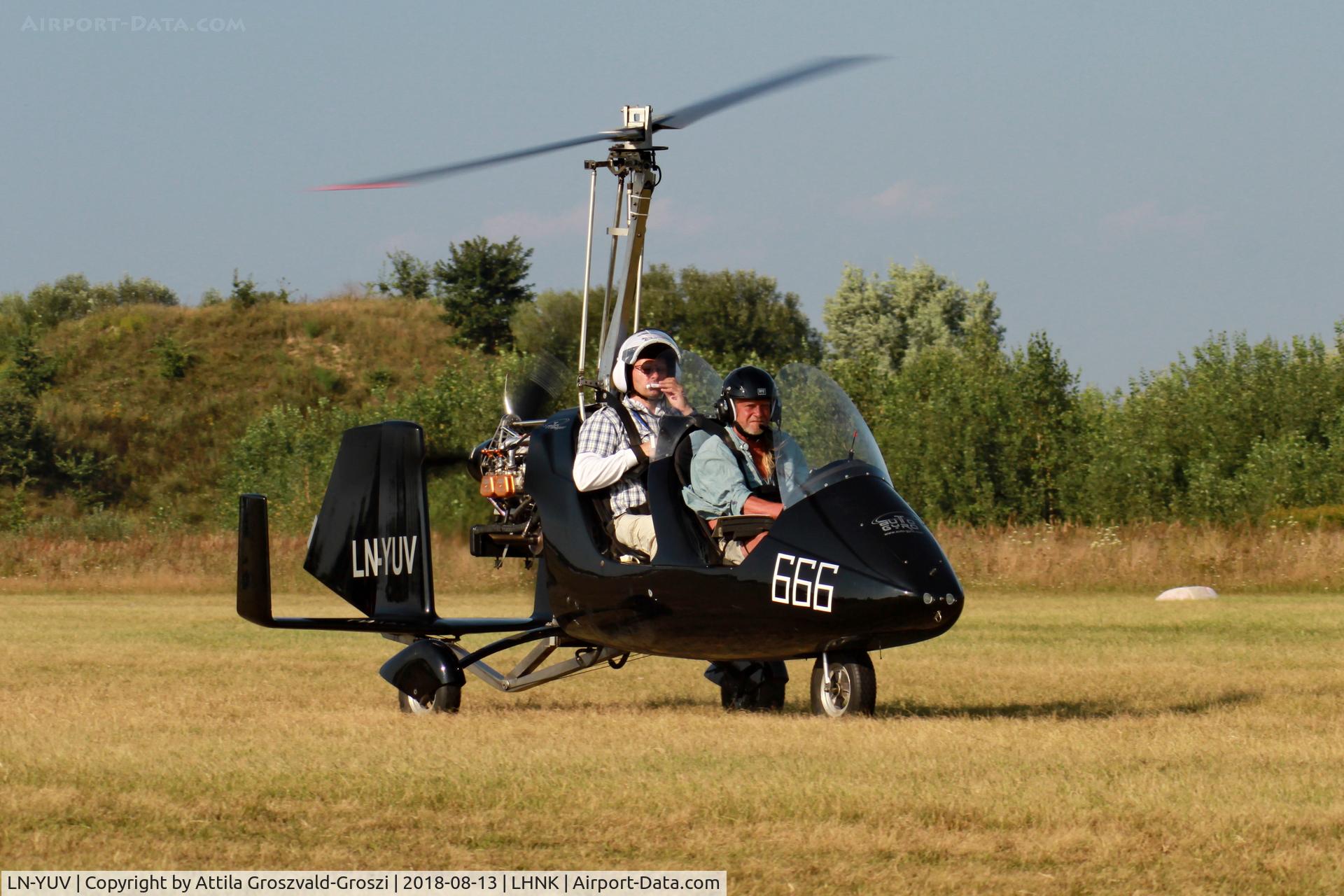 LN-YUV, 2010 Auto Gyro MTOSport C/N 10037-S, Nagykanizsa Airport, Hungary. 16th FAI World Microlight Championship 2018 Nagykanizsa.