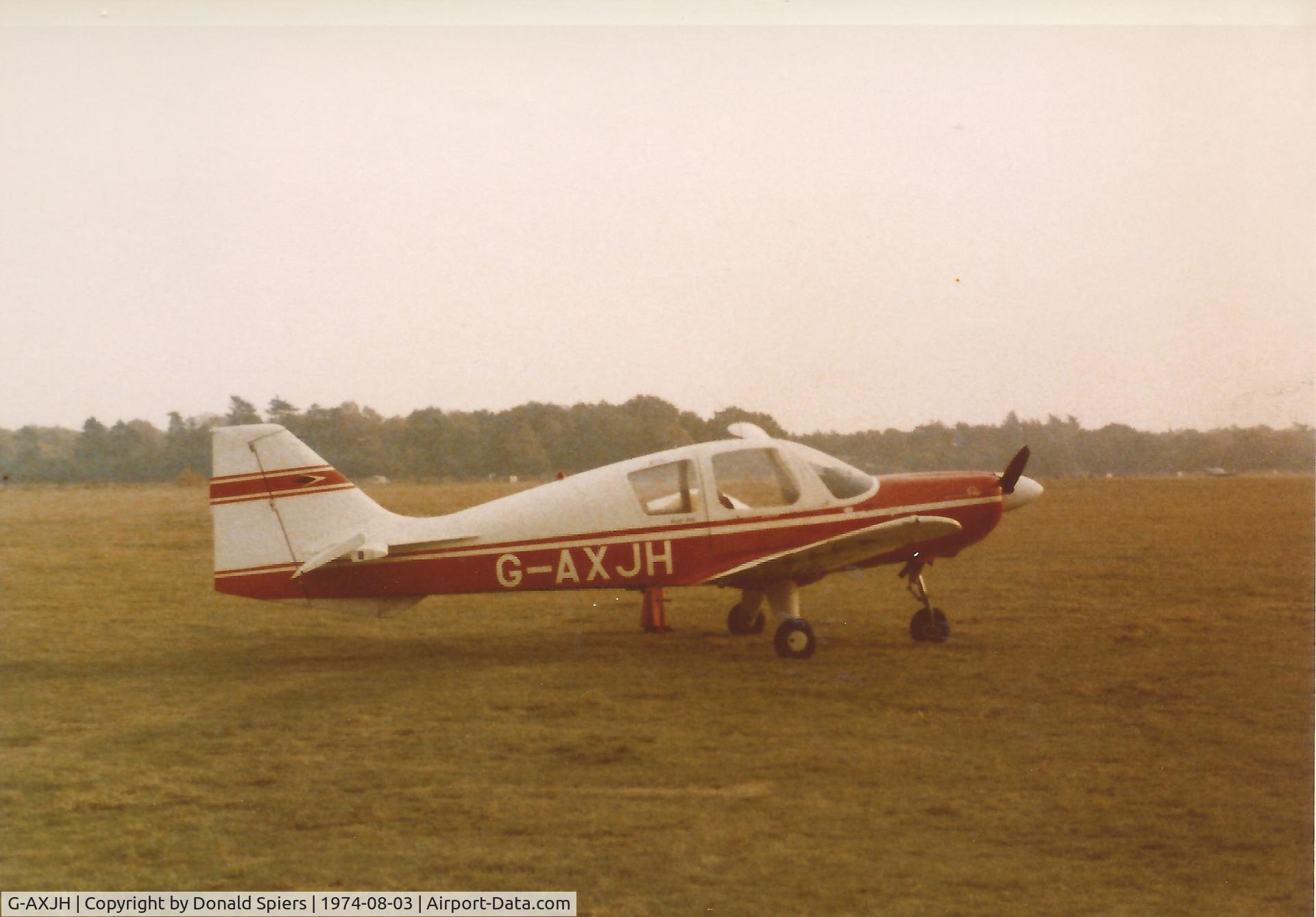 G-AXJH, 1969 Beagle B-121 Pup Series 2 (Pup 150) C/N B121-089, Aircraft based at Denham UK 1973 to 1976