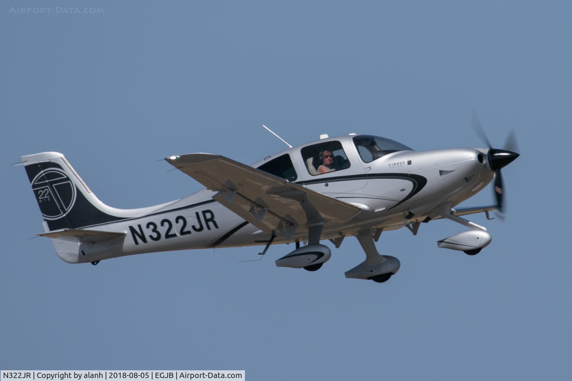 N322JR, Cirrus SR22T GTS C/N 0374, Departing Guernsey