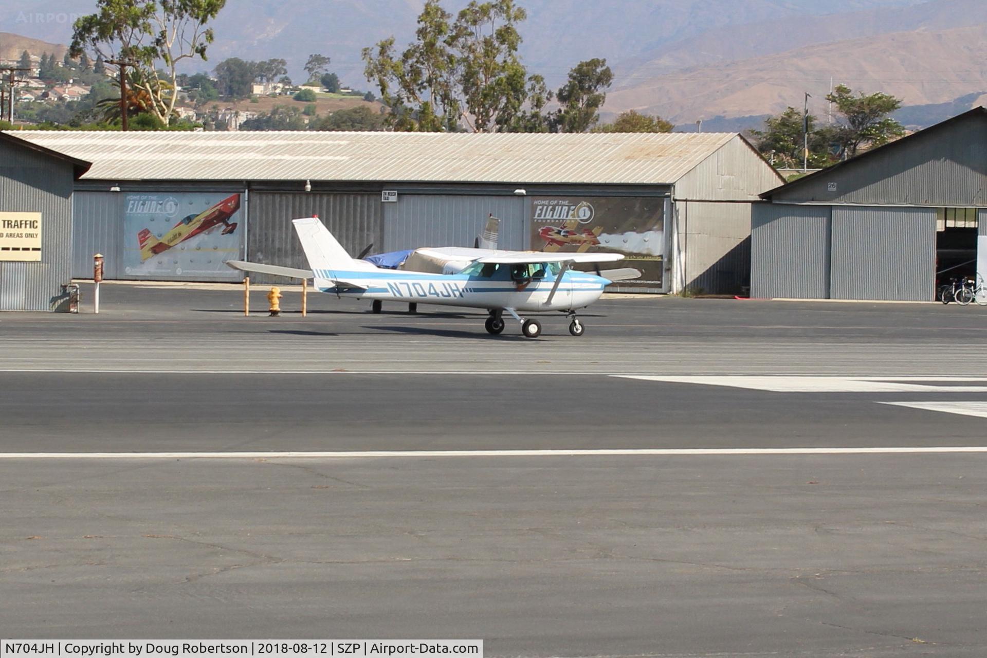 N704JH, 1976 Cessna 150M C/N 15078644, 1976 Cessna 150M, Continental O-200 100 Hp, in preflight area for Rwy 22