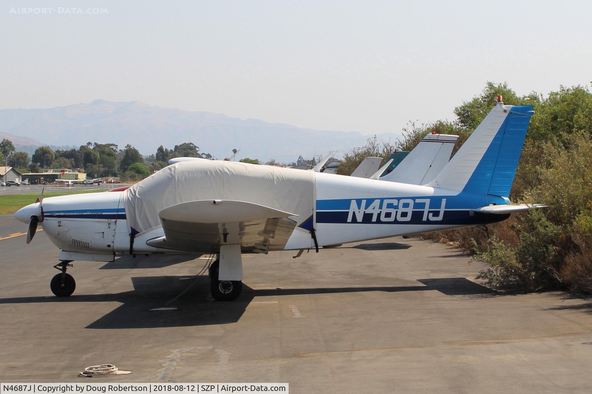 N4687J, 1968 Piper PA-28R-180 Cherokee Arrow C/N 28R-30589, 1968 Piper PA-28R-180 ARROW, Lycoming IO-360 180 Hp, retractable landing gear