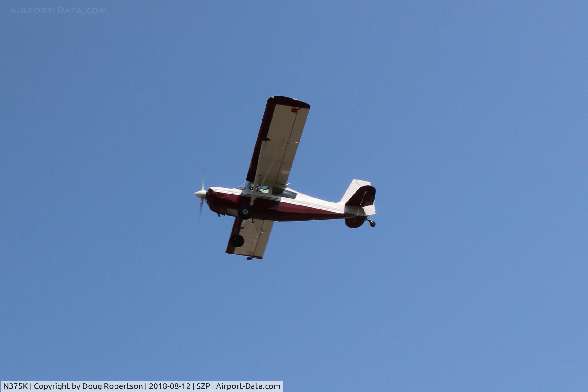 N375K, American Champion 8GCBC Scout C/N 530-2010, 2010 American Champion 8GCBC SCOUT, Lycoming O-360-E2C 180 Hp, takeoff climb Rwy 22