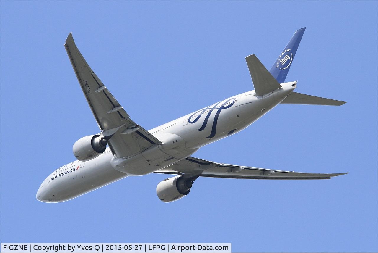 F-GZNE, 2009 Boeing 777-328/ER C/N 37432, Boeing 777-328 ER, Take off rwy 27L, Roissy Charles De Gaulle airport (LFPG-CDG)