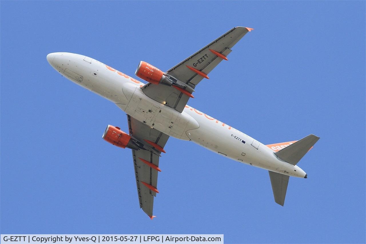G-EZTT, 2010 Airbus A320-214 C/N 4219, Airbus A320-214, Take off rwy 27L, Roissy Charles De Gaulle airport (LFPG-CDG)