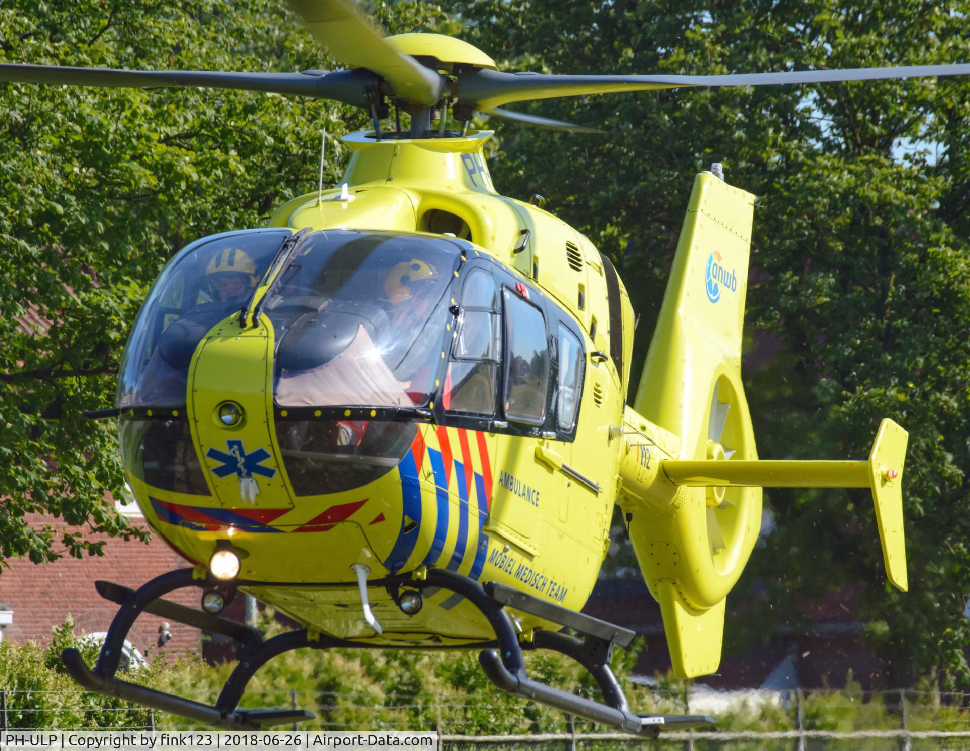 PH-ULP, 2004 Eurocopter EC-135T-2 C/N 0376, Lifeliner 2 at a scramble
