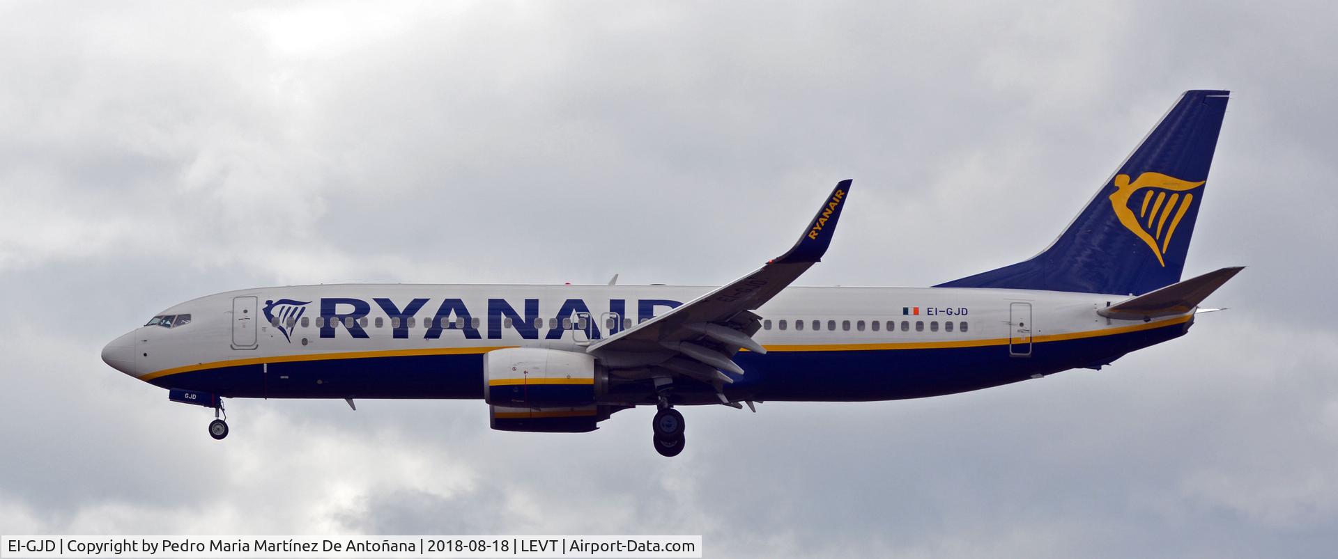 EI-GJD, 2018 Boeing 737-800 C/N 44821, Foronda - Vitoria-Gasteiz - Euskadi - España
