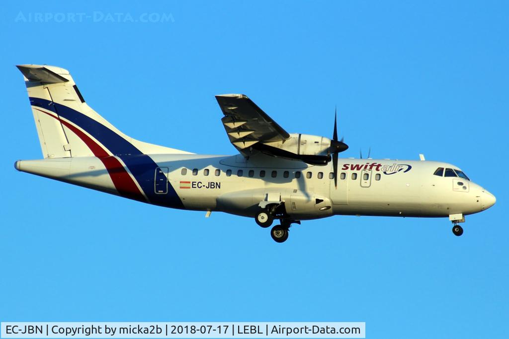 EC-JBN, 1990 ATR 42-300 C/N 218, Landing